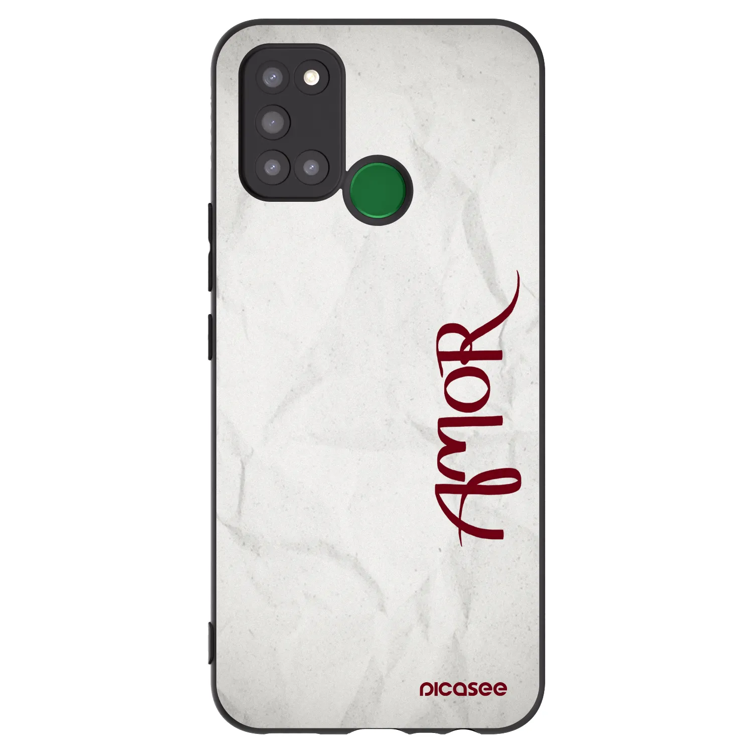 Picasee silikonski črni ovitek za Realme 7i - Amor