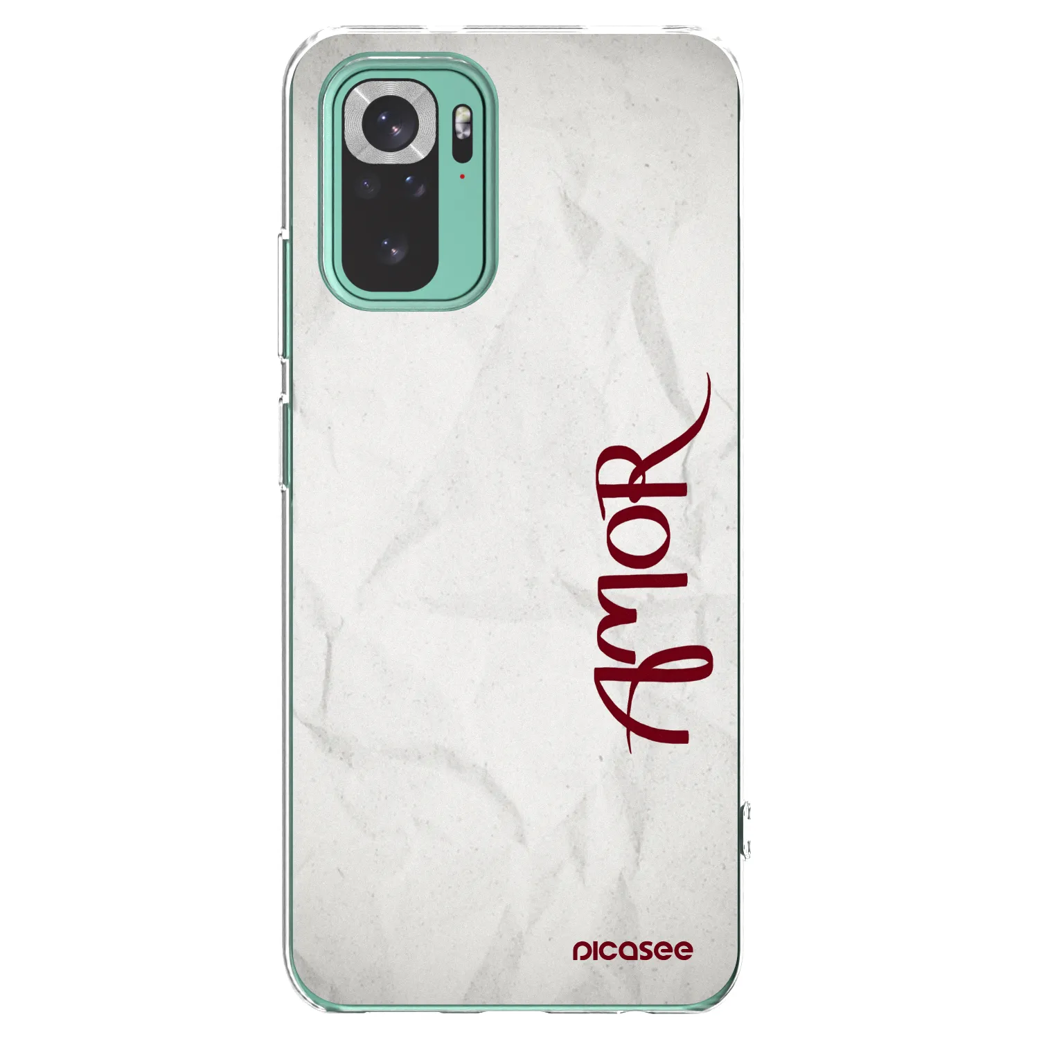 Picasee silikonski prozorni ovitek za Xiaomi Redmi Note 10 Pro - Amor