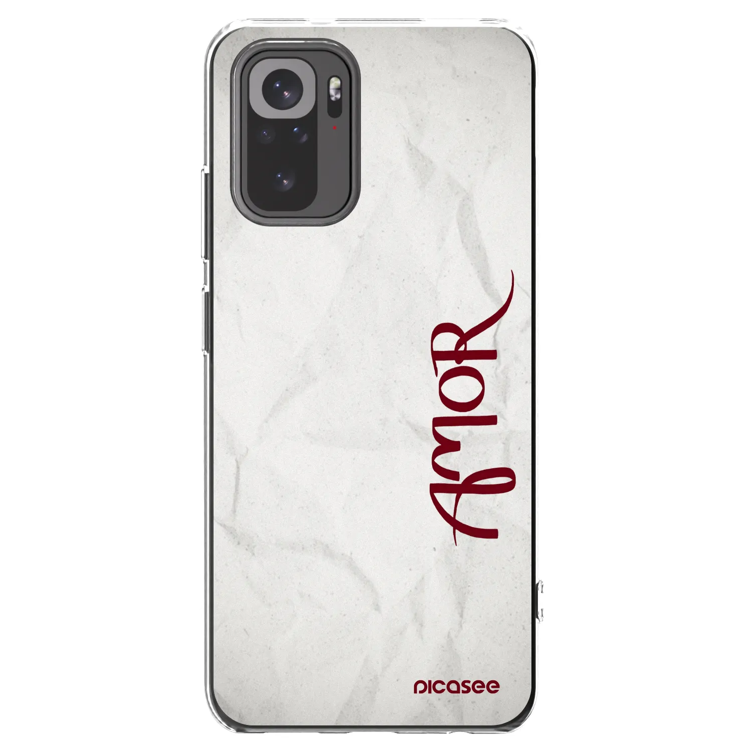 Picasee silikonski prozorni ovitek za Xiaomi Redmi Note 10S - Amor