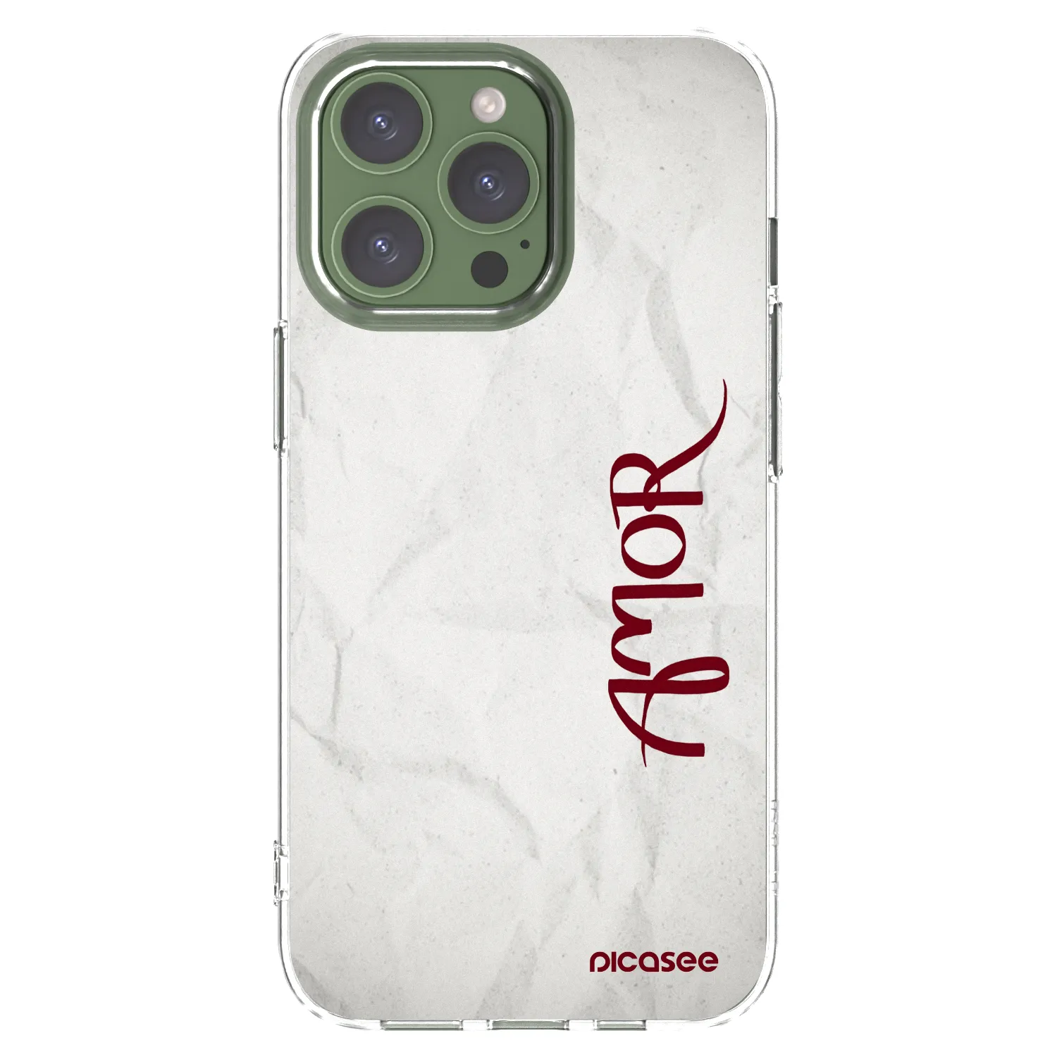 Picasee silikonski prozorni ovitek za Apple iPhone 13 Pro - Amor