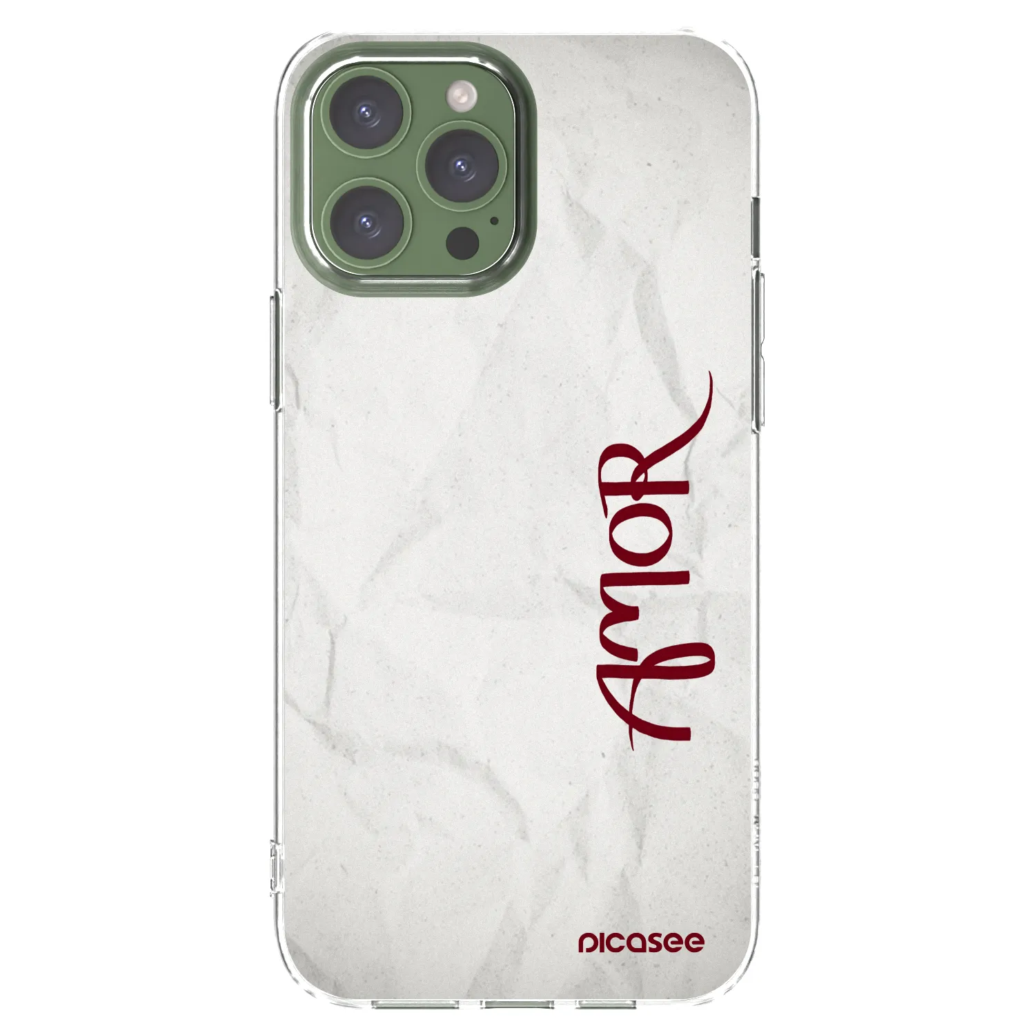 Picasee silikonski prozorni ovitek za Apple iPhone 13 Pro Max - Amor