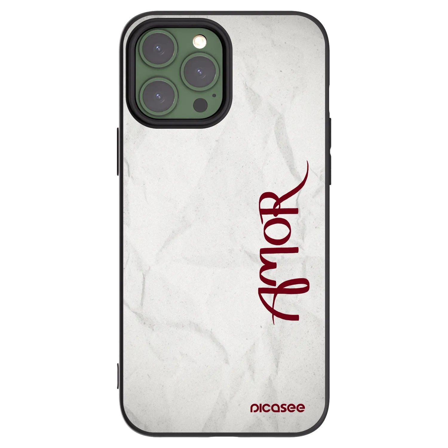 Picasee silikonski črni ovitek za Apple iPhone 13 Pro Max - Amor