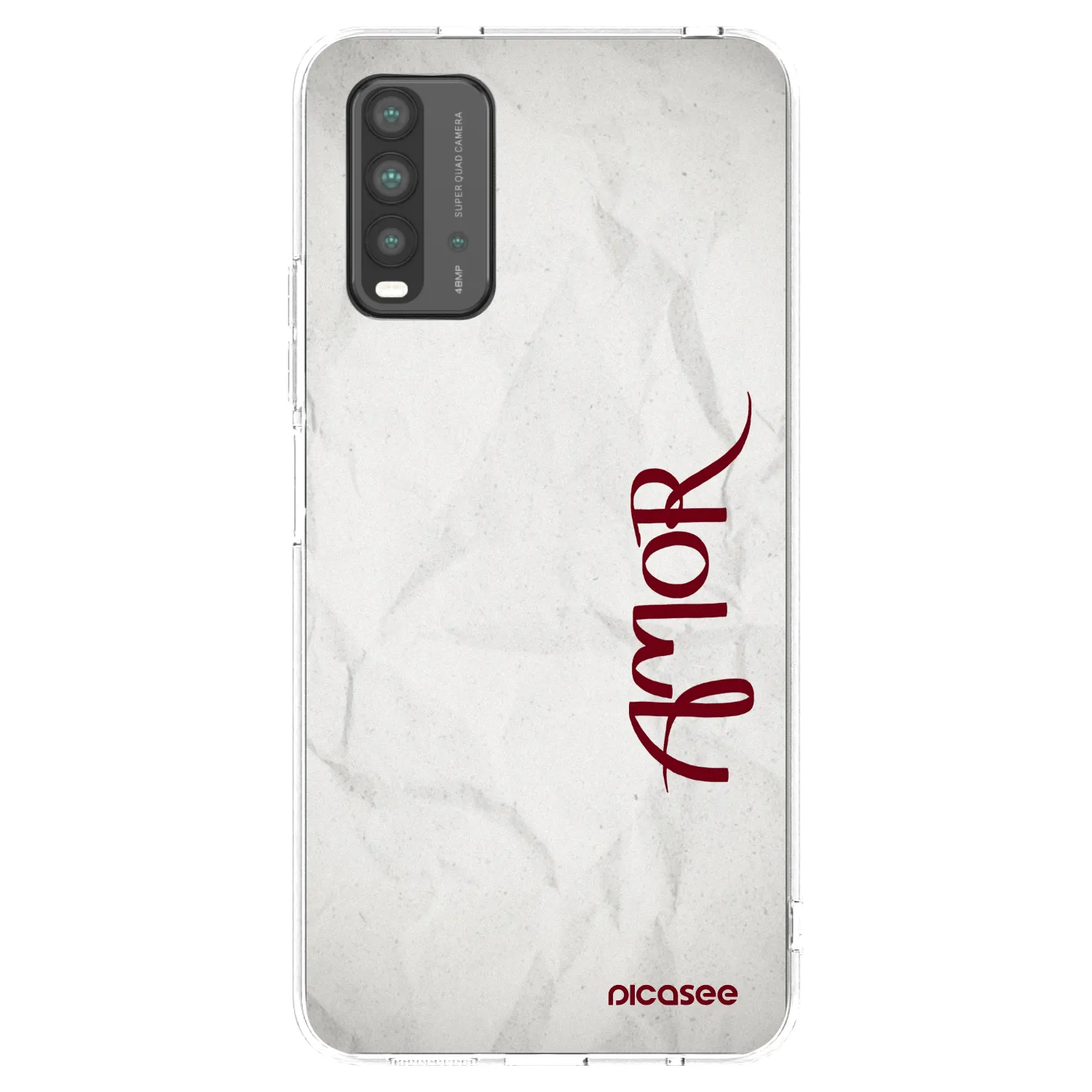 Picasee silikonski črni ovitek za Xiaomi Redmi 9T - Amor
