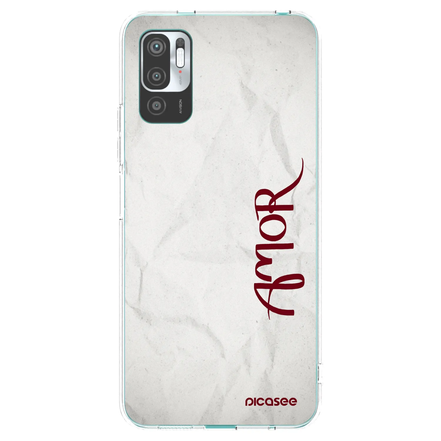 Picasee silikonski prozorni ovitek za Xiaomi Redmi Note 10 5G - Amor