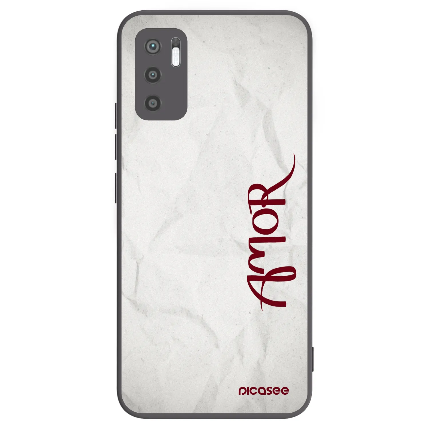 Picasee silikonski črni ovitek za Xiaomi Redmi Note 10 5G - Amor