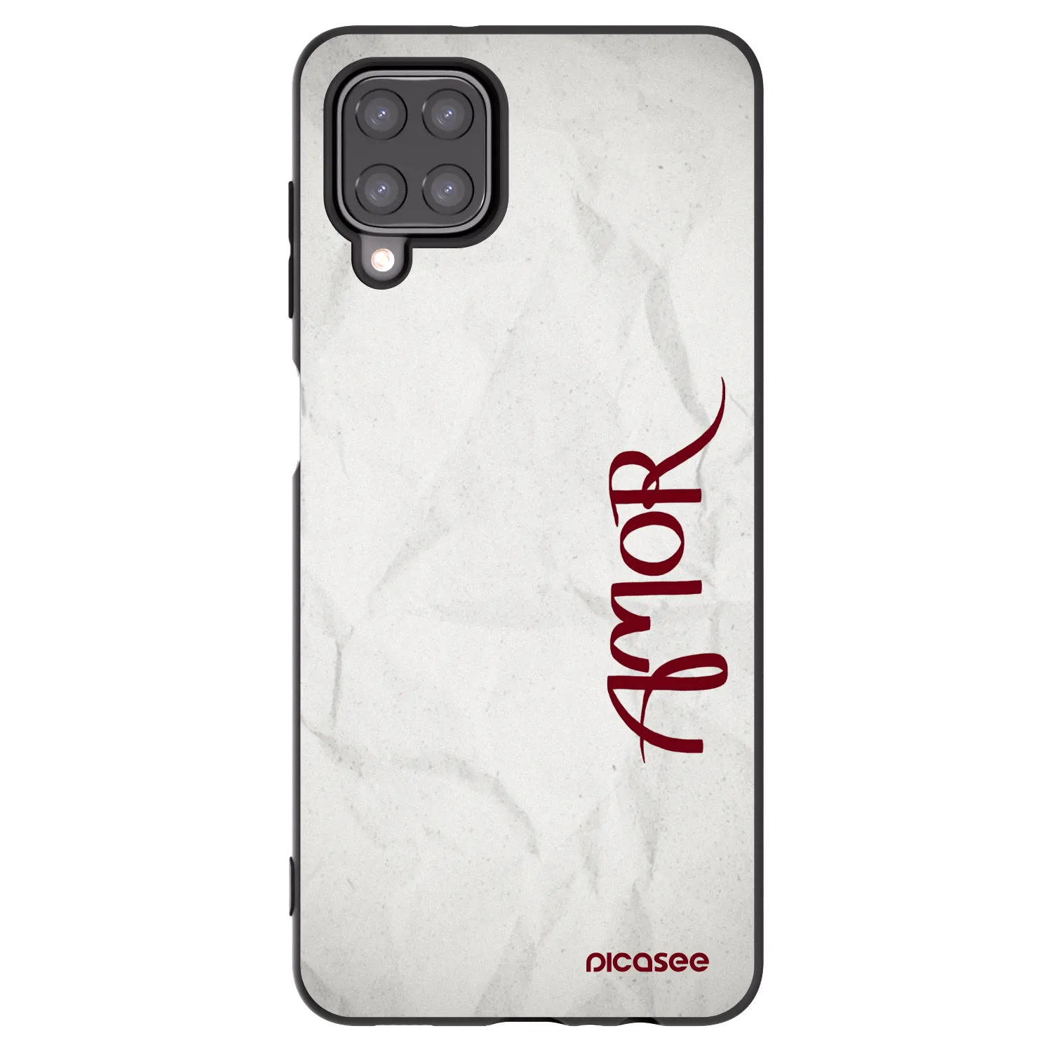 Picasee silikonski črni ovitek za Samsung Galaxy M12 M127F - Amor