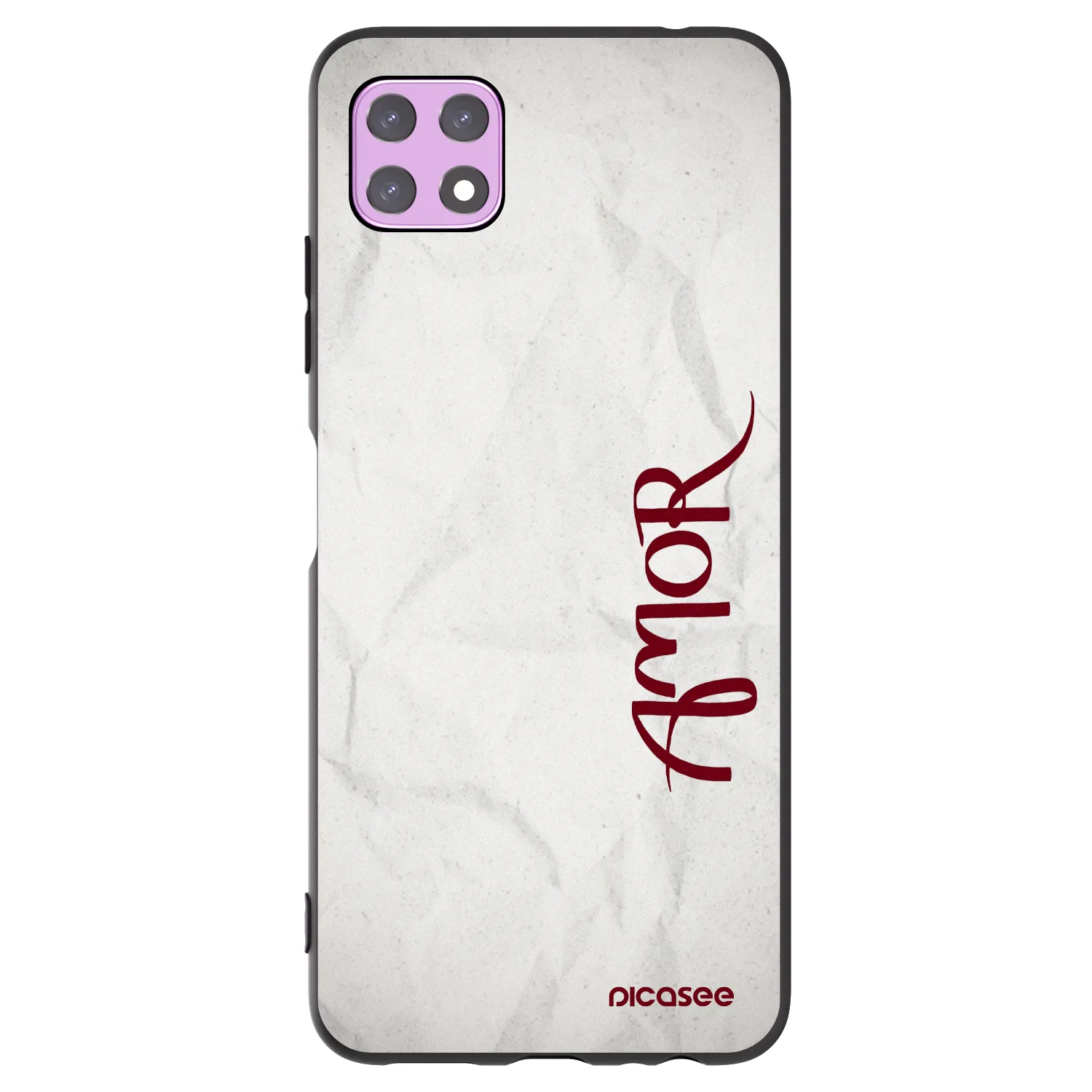 Picasee silikonski črni ovitek za Samsung Galaxy A22 A226B 5G - Amor