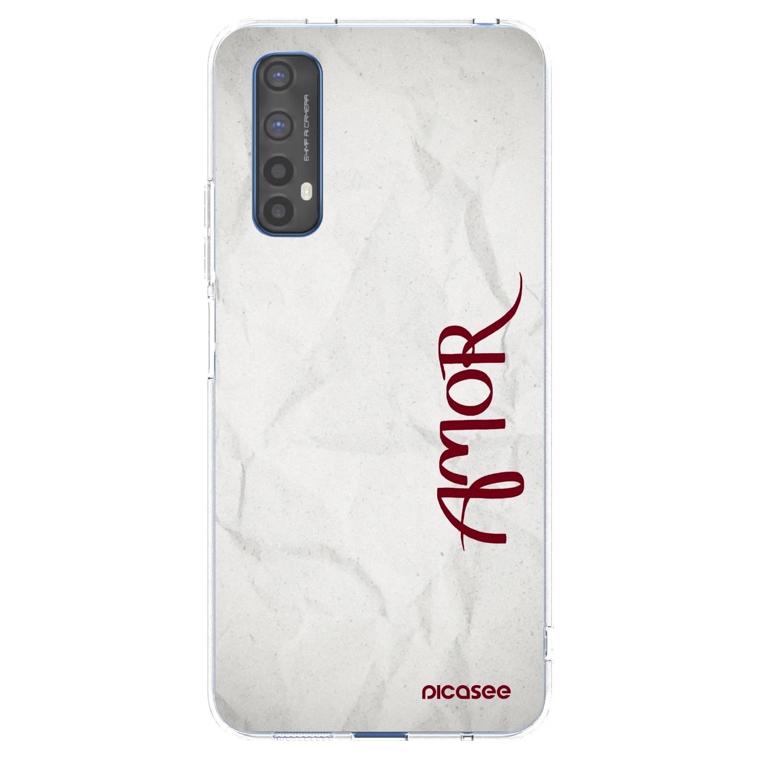 Picasee silikonski prozorni ovitek za Realme 7 - Amor