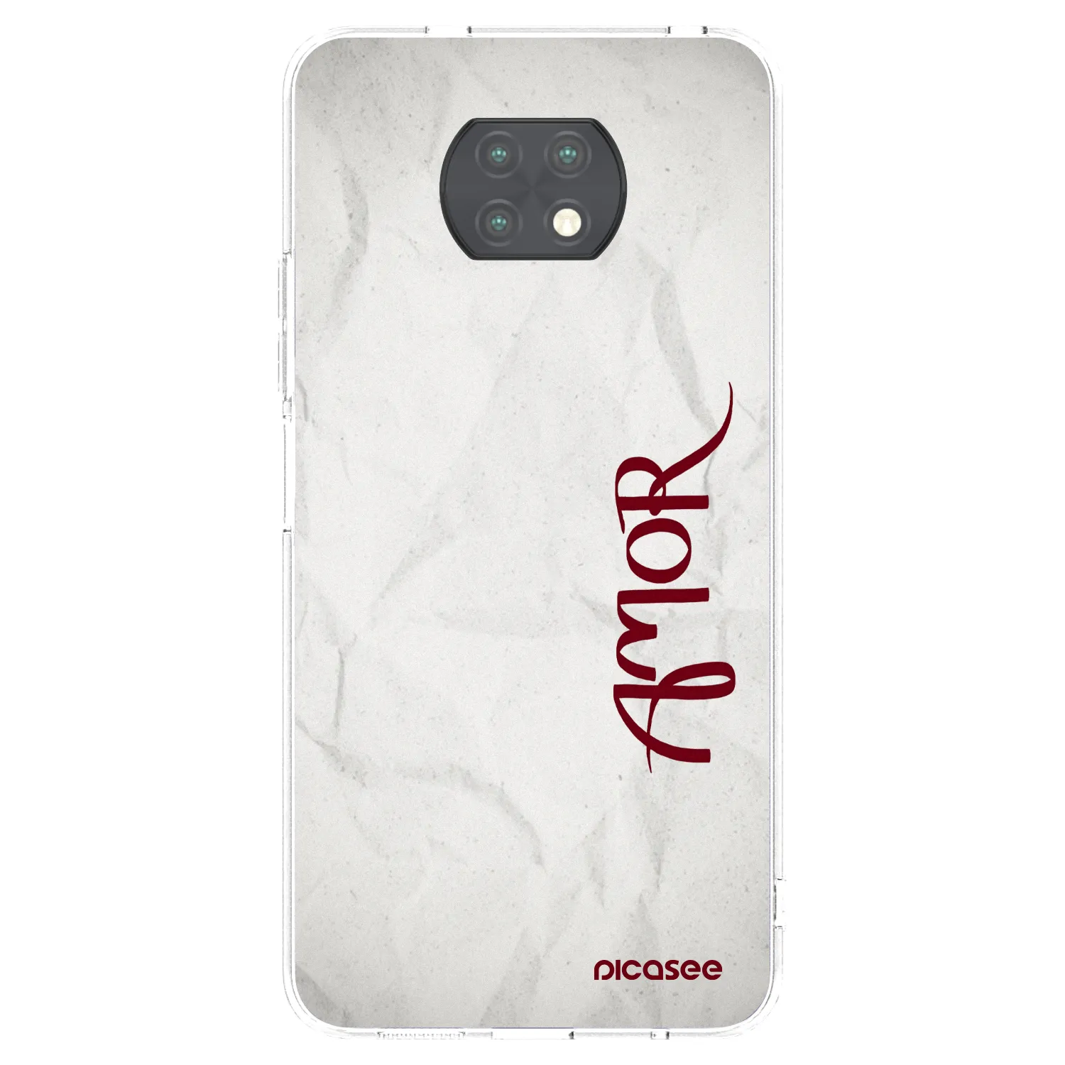 Picasee silikonski prozorni ovitek za Xiaomi Redmi Note 9T - Amor
