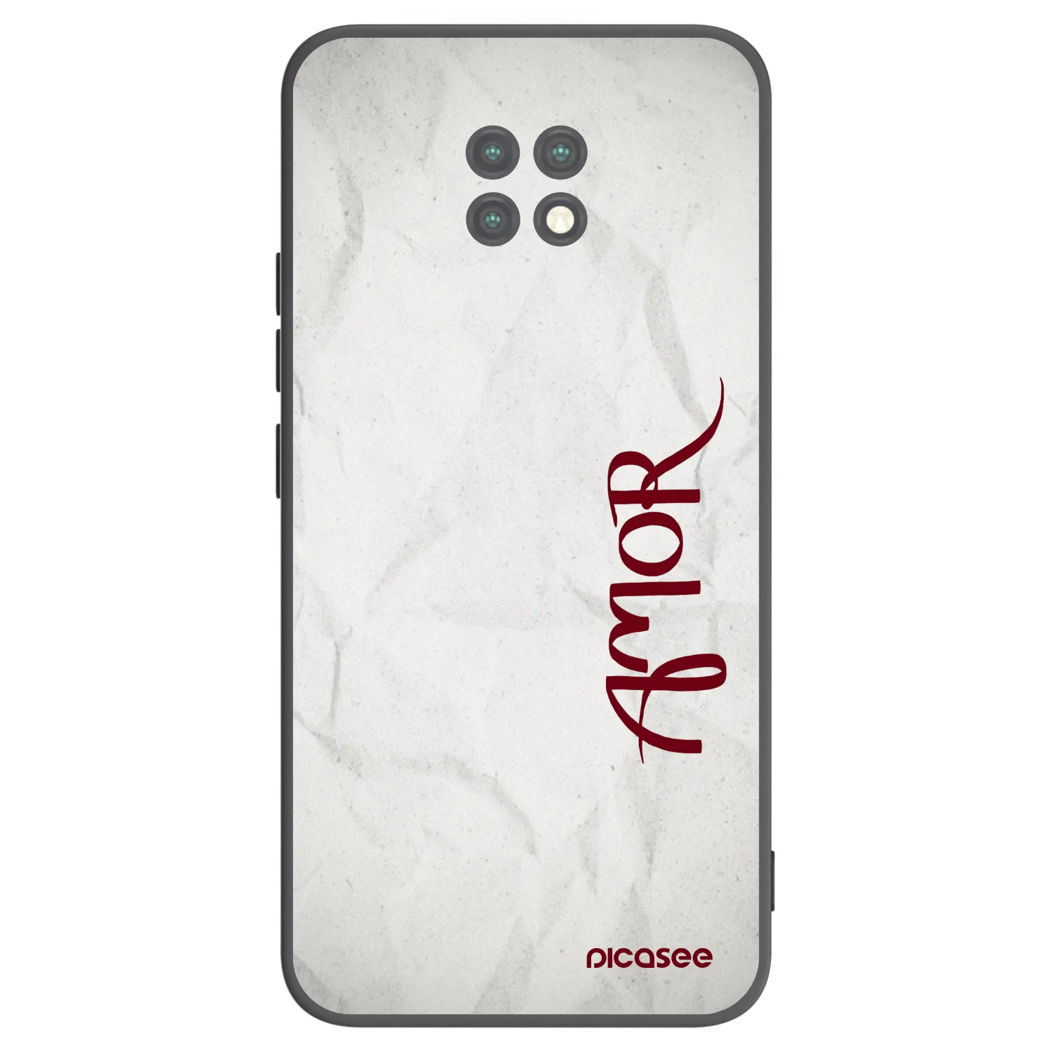 Picasee silikonski črni ovitek za Xiaomi Redmi Note 9T - Amor