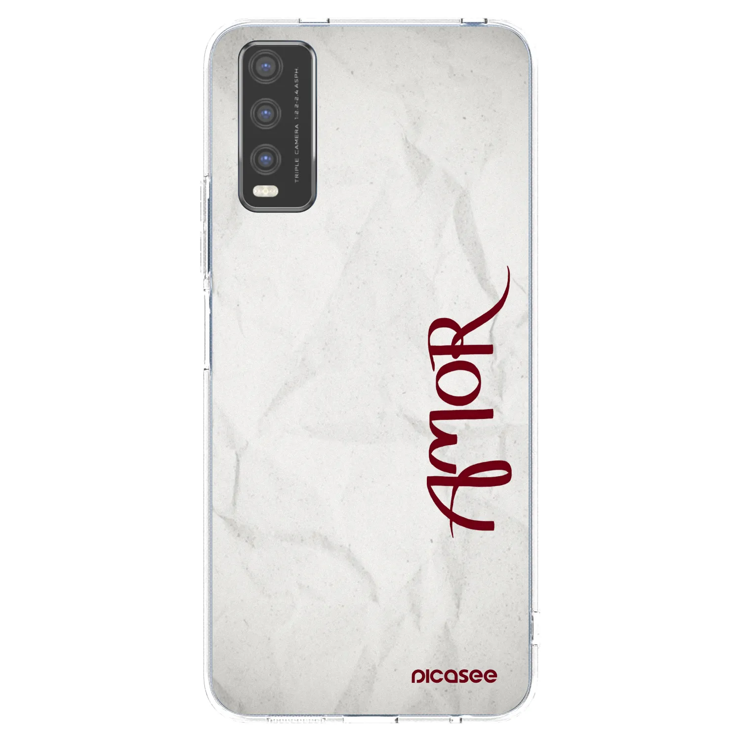 Picasee silikonski prozorni ovitek za Vivo Y20s - Amor