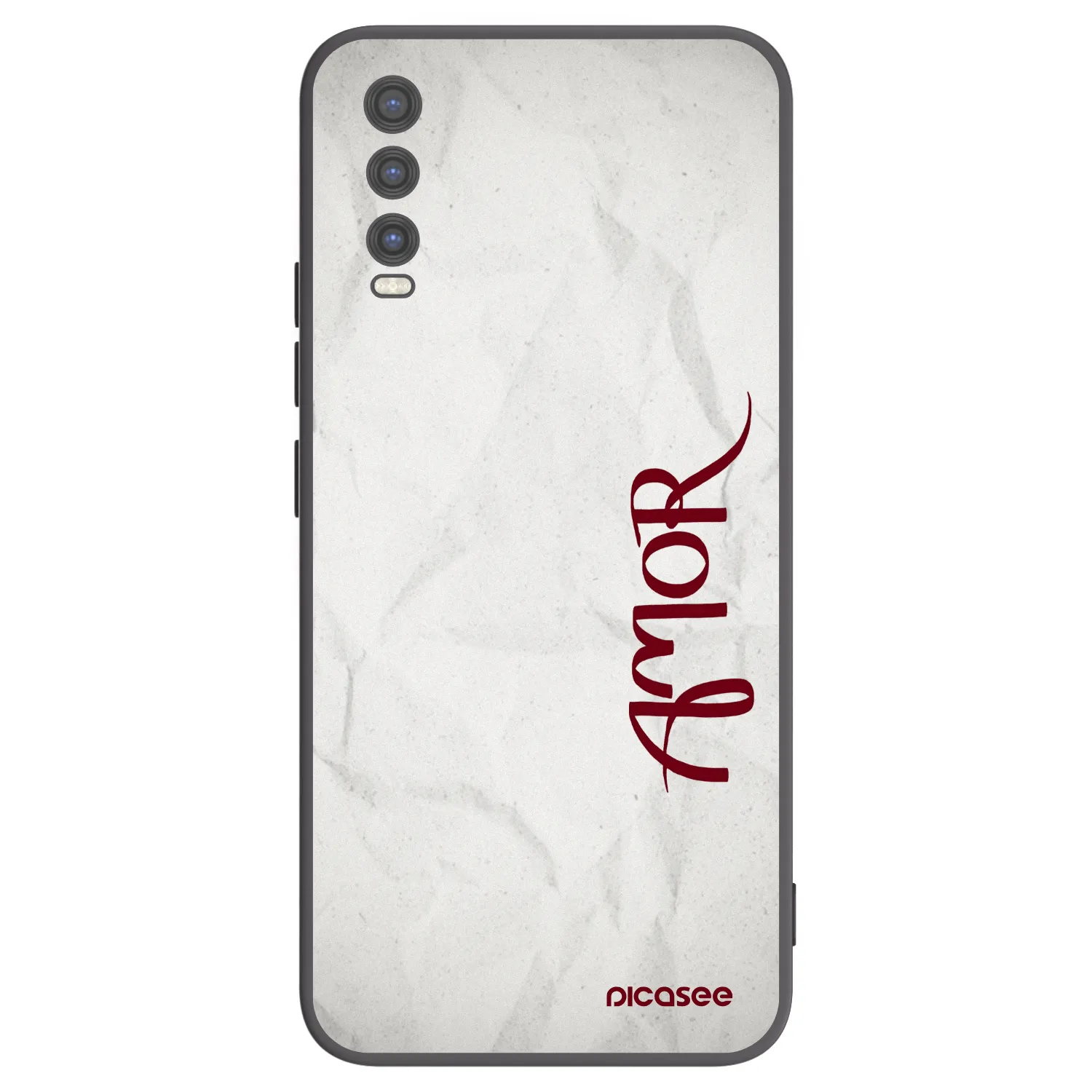 Picasee silikonski črni ovitek za Vivo Y20s - Amor