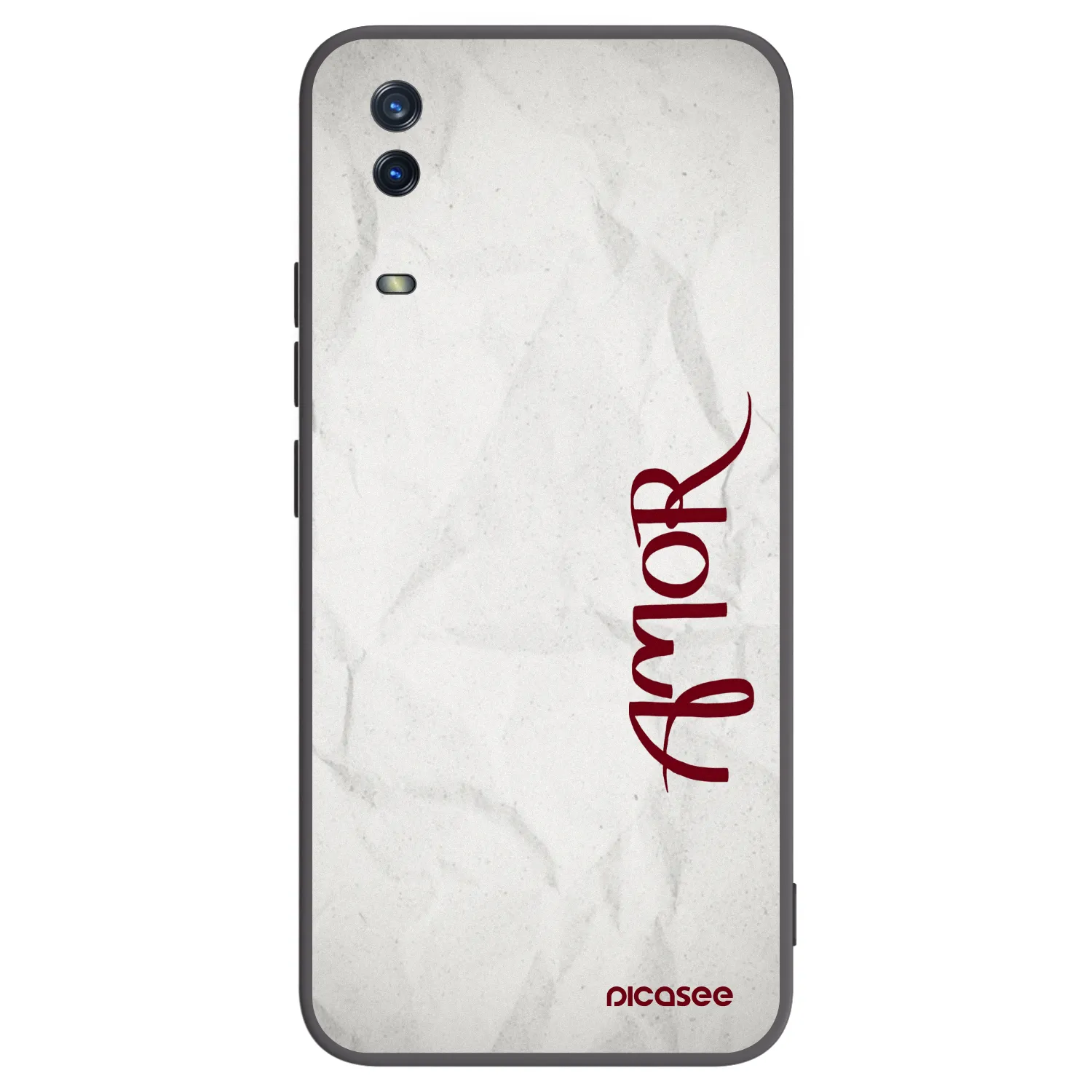 Picasee silikonski črni ovitek za Vivo Y11s - Amor