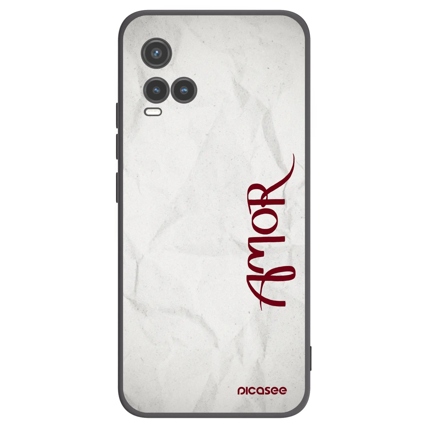 Picasee silikonski črni ovitek za Vivo Y33s - Amor