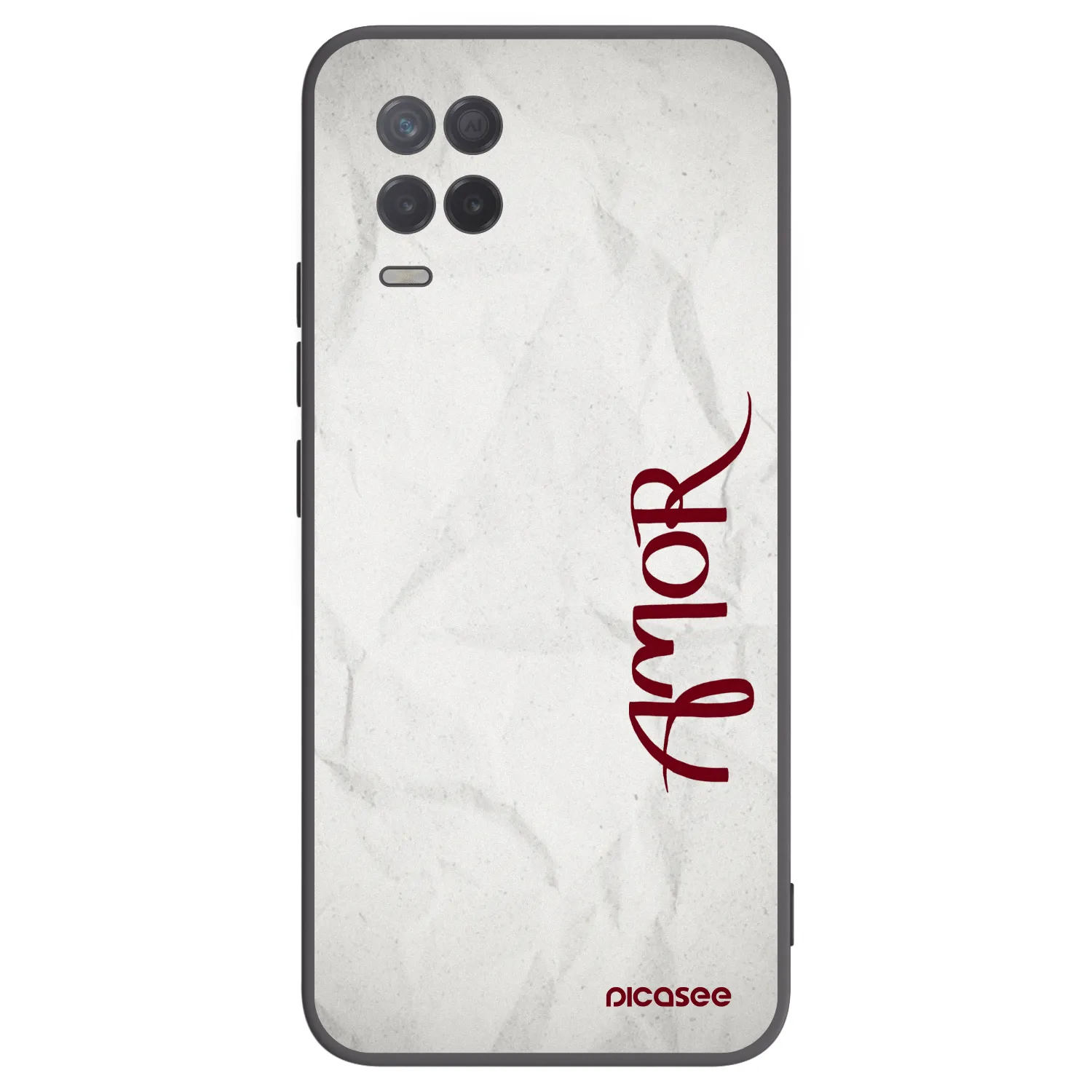 Picasee silikonski črni ovitek za Realme 8 5G - Amor