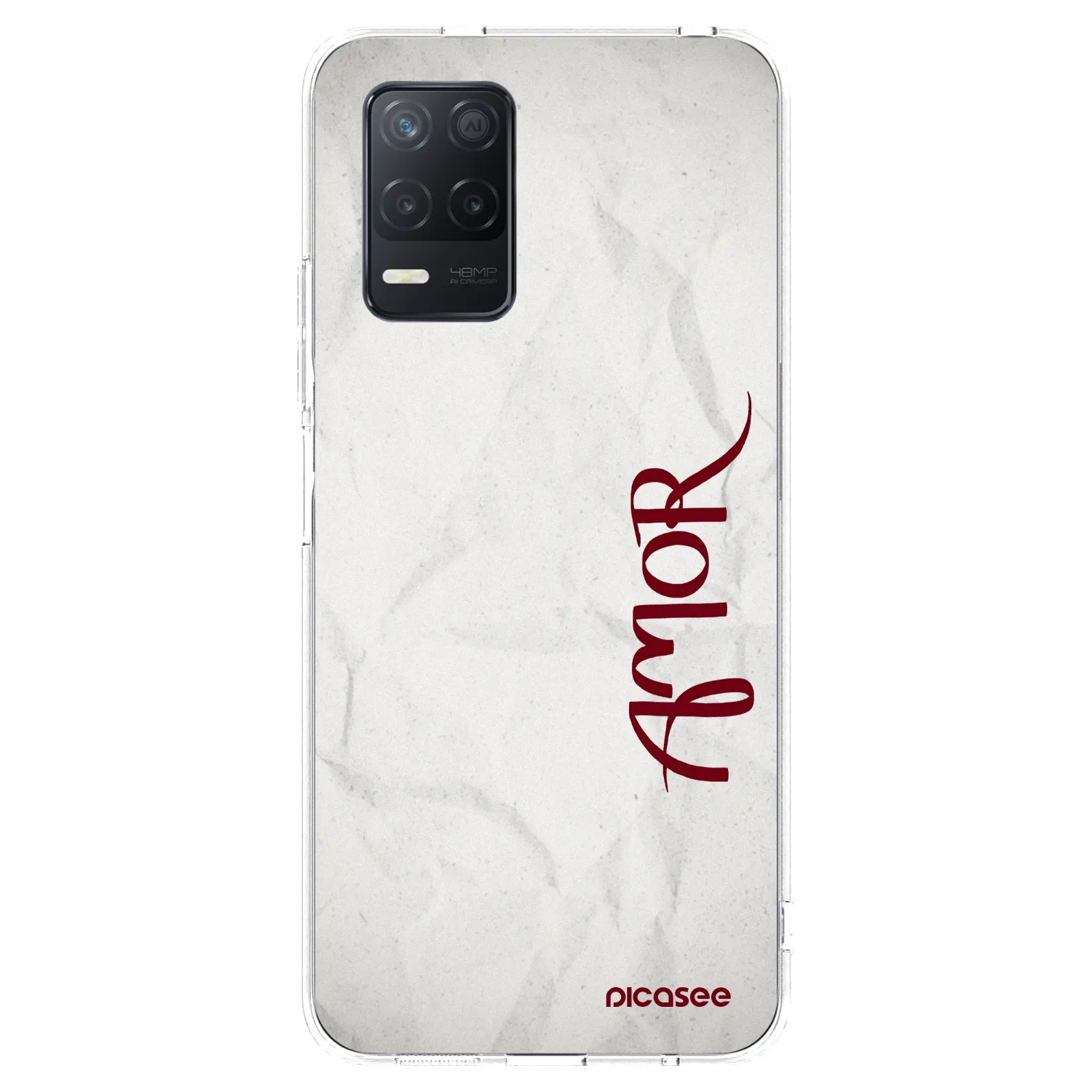 Picasee silikonski prozorni ovitek za Realme 8 5G - Amor