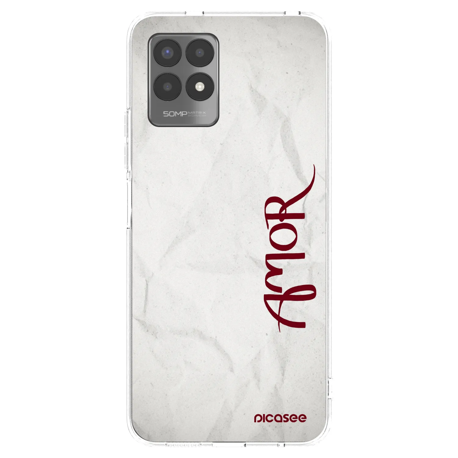 Picasee silikonski prozorni ovitek za Realme 8i - Amor
