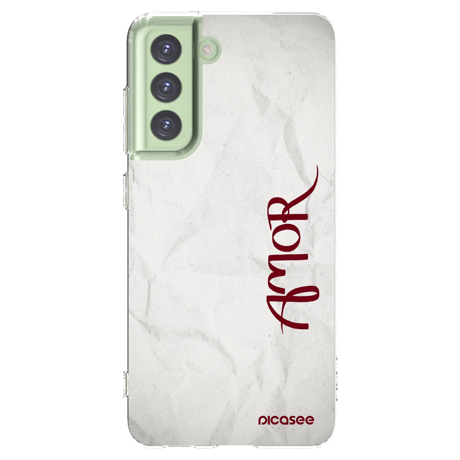 Picasee silikonski prozorni ovitek za Samsung Galaxy S21 FE 5G - Amor