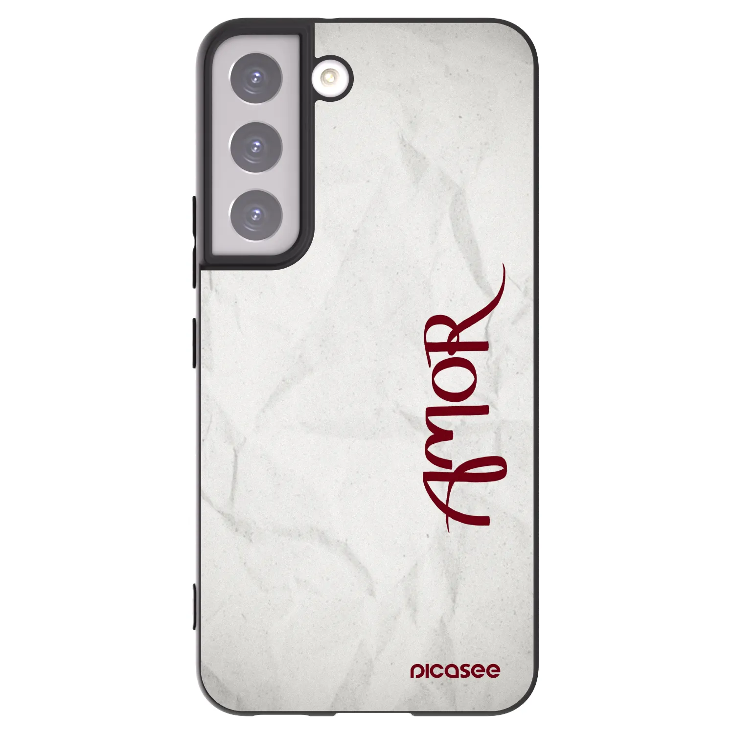 Picasee silikonski črni ovitek za Samsung Galaxy S22 5G - Amor