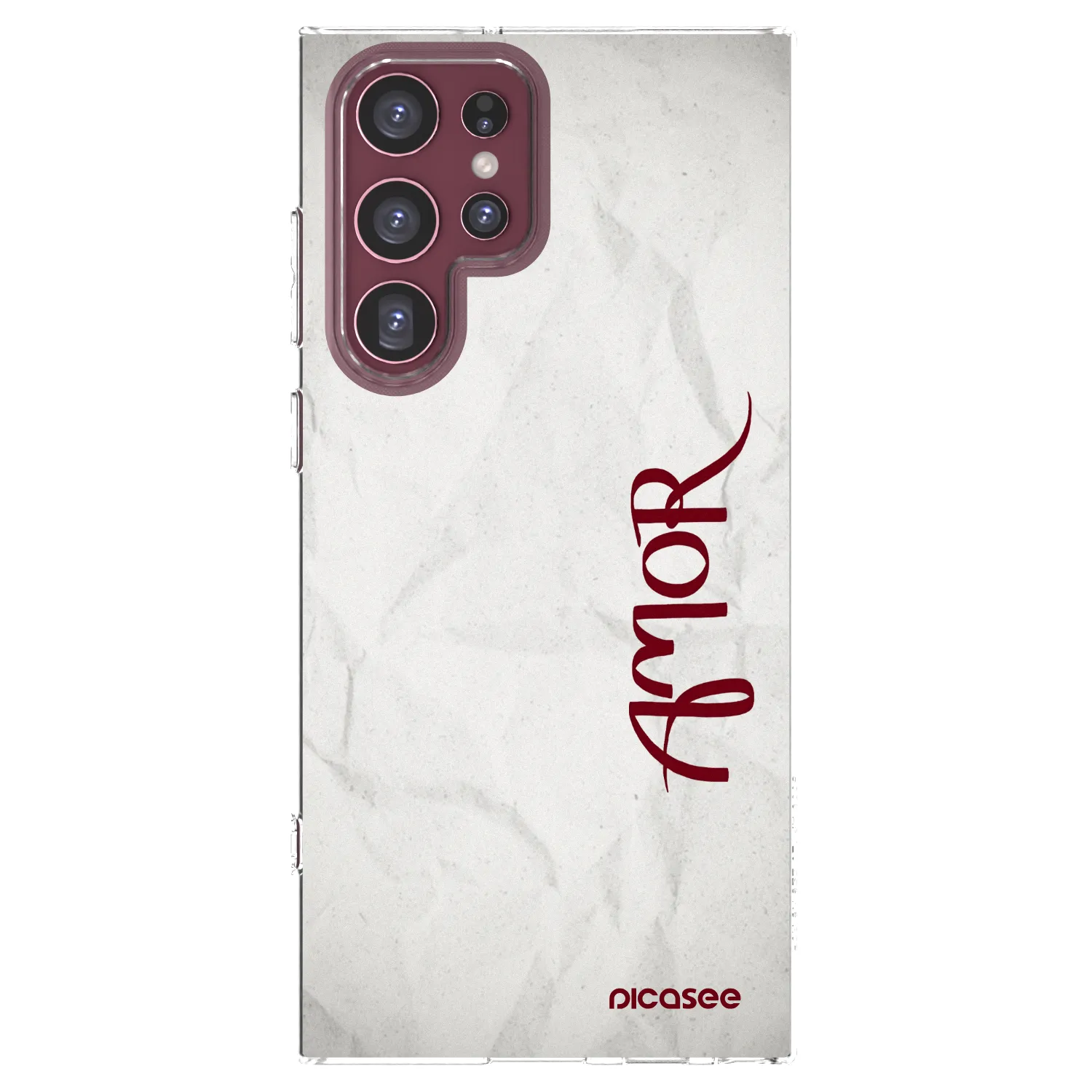Picasee silikonski prozorni ovitek za Samsung Galaxy S22 Ultra 5G - Amor