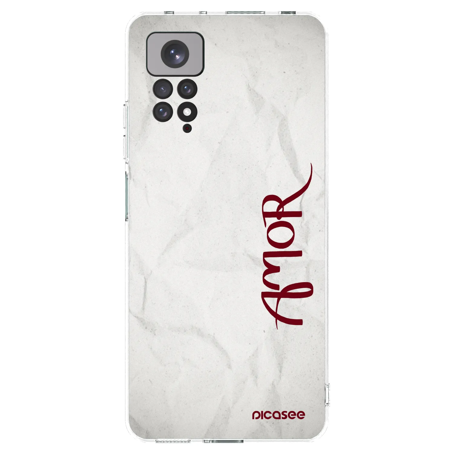 Picasee silikonski prozorni ovitek za Xiaomi Redmi Note 11 - Amor