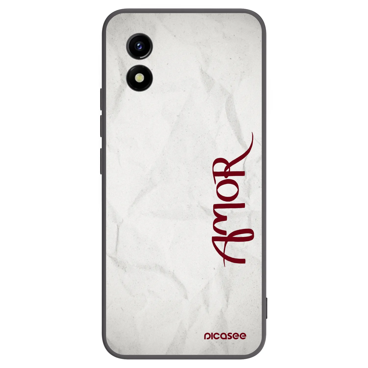 Picasee silikonski črni ovitek za Vivo Y01 - Amor