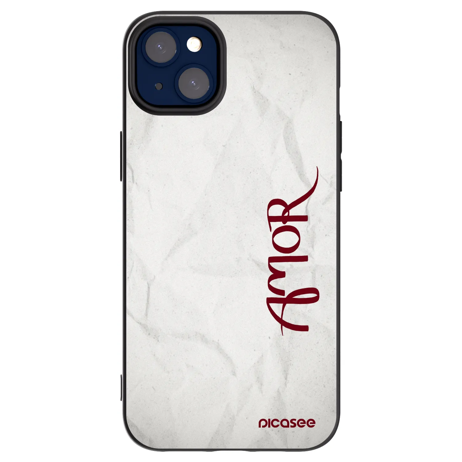Picasee silikonski črni ovitek za Apple iPhone 14 Plus - Amor