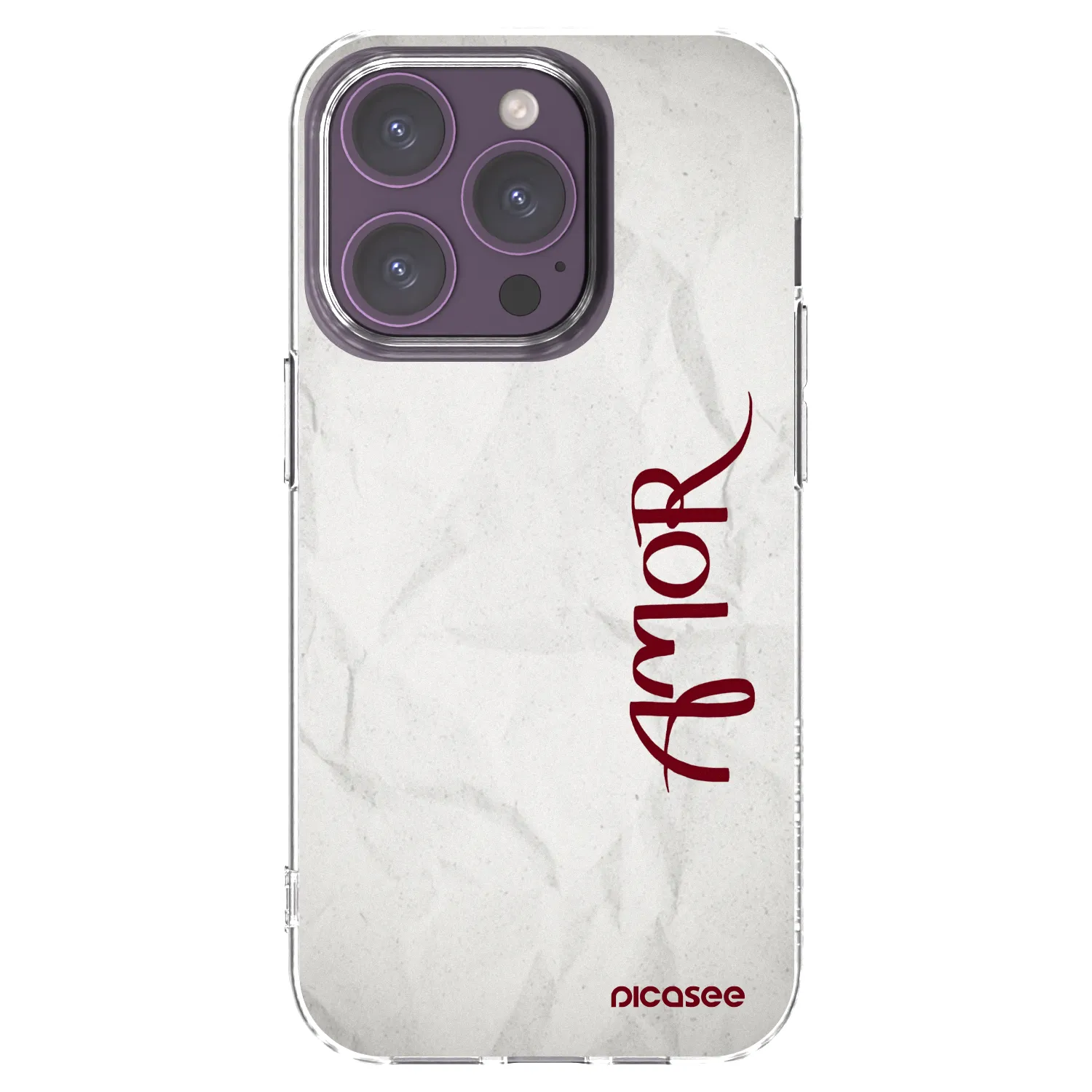 Picasee silikonski prozorni ovitek za Apple iPhone 14 Pro - Amor