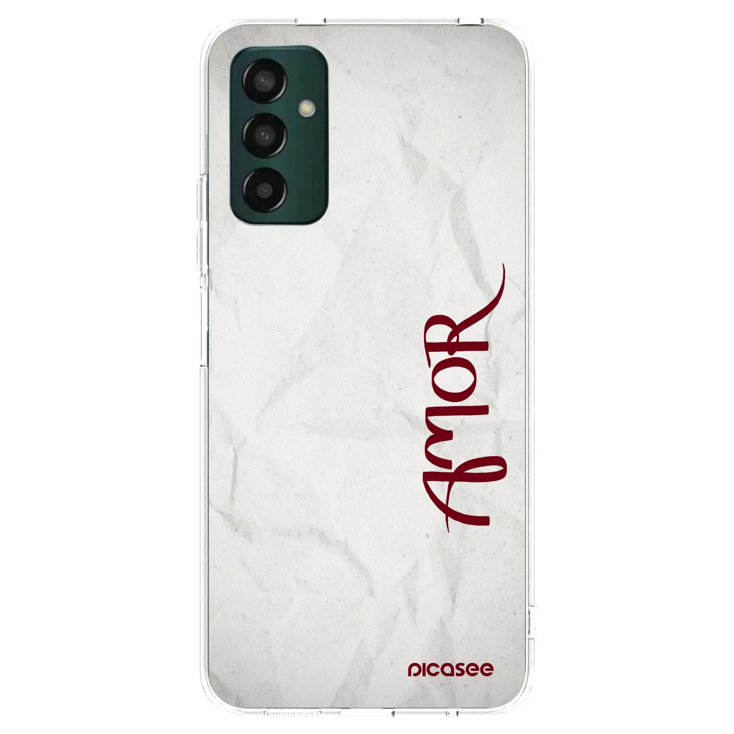 Picasee silikonski prozorni ovitek za Samsung Galaxy M13 M135F - Amor
