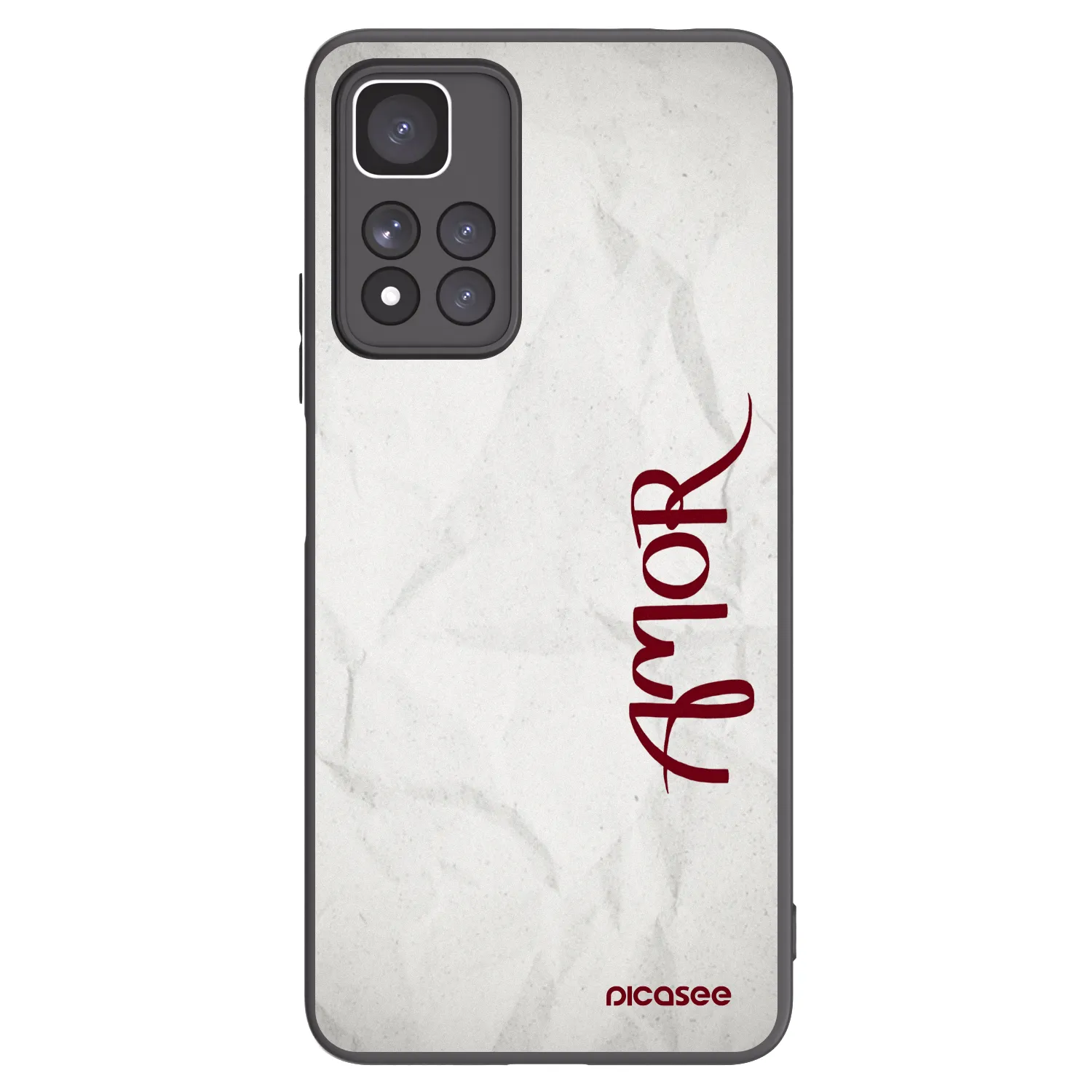 Picasee silikonski črni ovitek za Xiaomi Redmi Note 11 Pro+ 5G - Amor