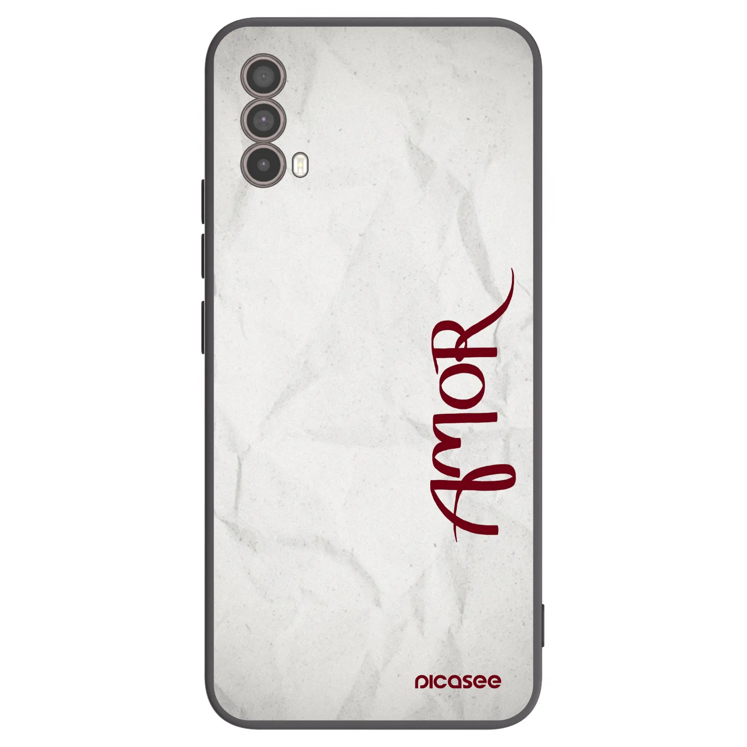 Picasee silikonski črni ovitek za Motorola Moto E40 - Amor