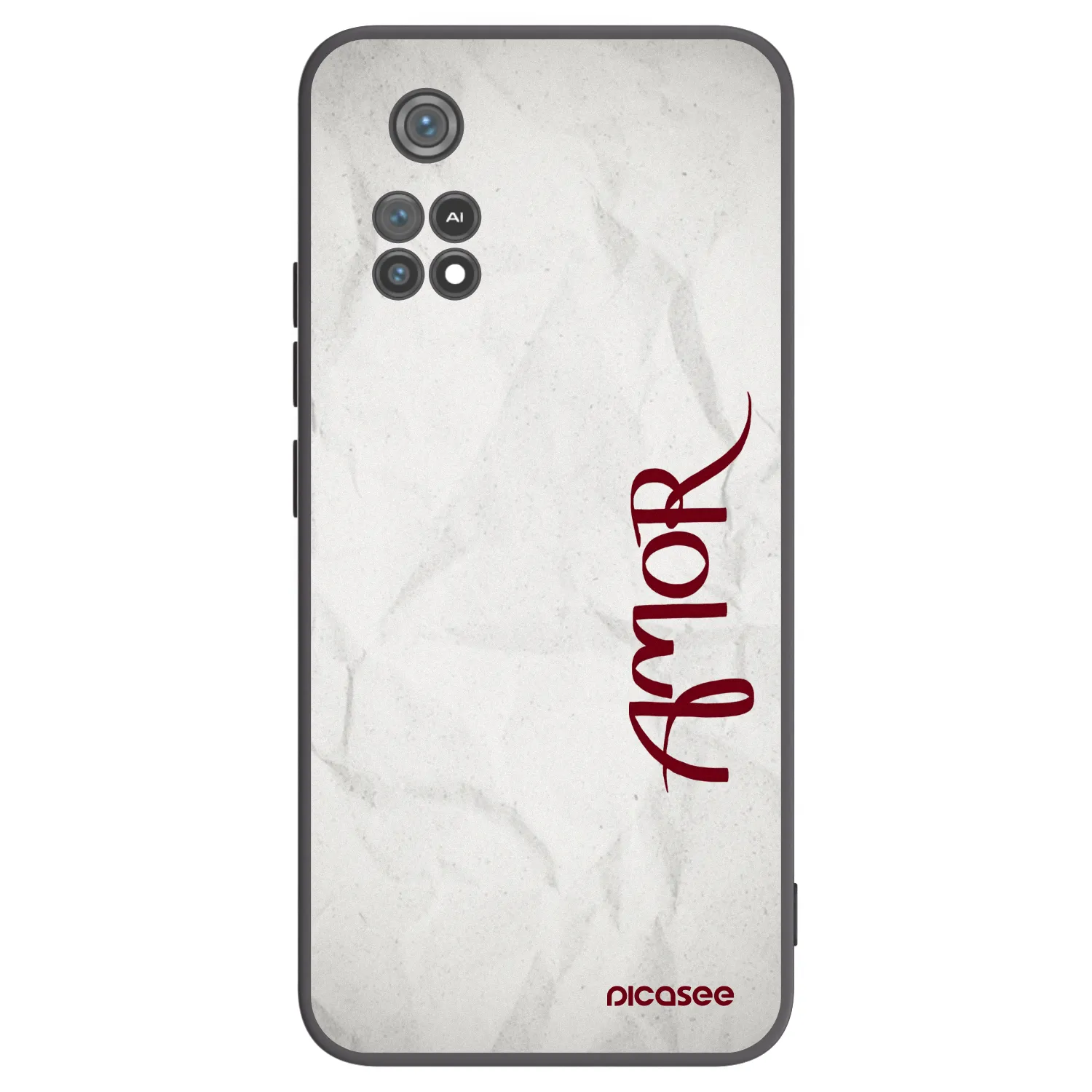 Picasee silikonski črni ovitek za Xiaomi Poco M4 Pro - Amor