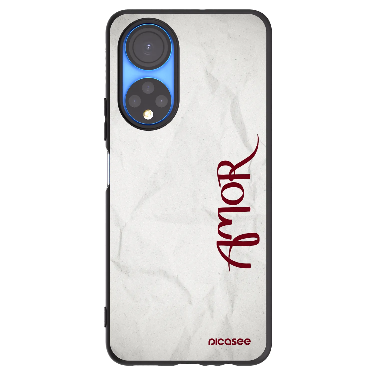 Picasee silikonski črni ovitek za Honor X7 - Amor