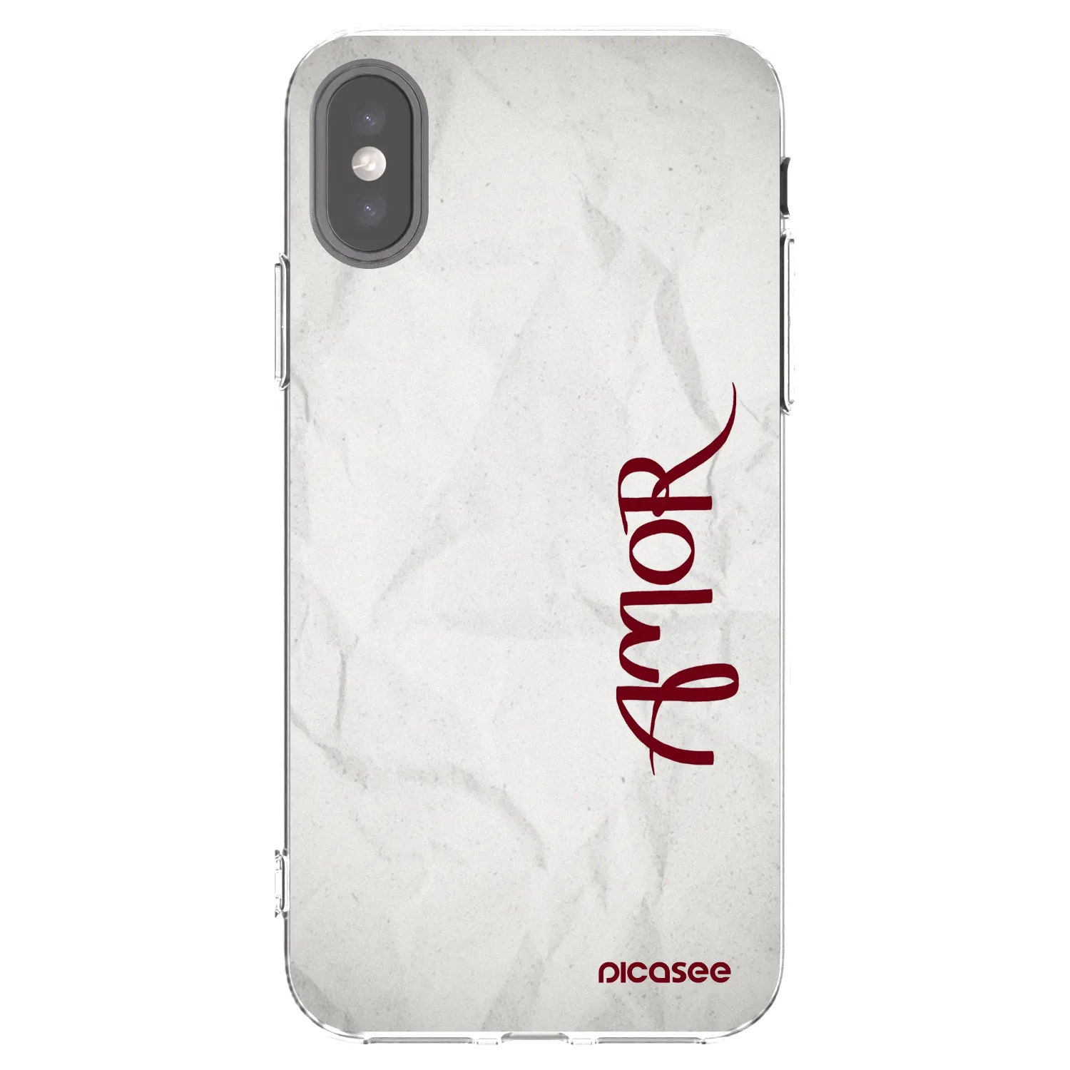 Picasee silikonski prozorni ovitek za Apple iPhone X/XS - Amor