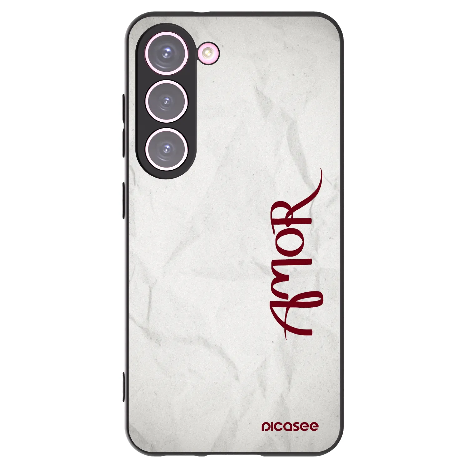 Picasee silikonski črni ovitek za Samsung Galaxy S23 5G - Amor
