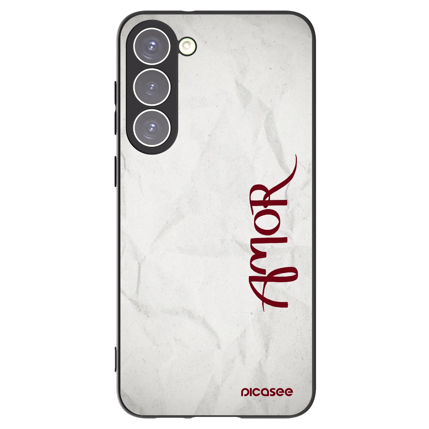 Picasee silikonski črni ovitek za Samsung Galaxy S23+ 5G - Amor
