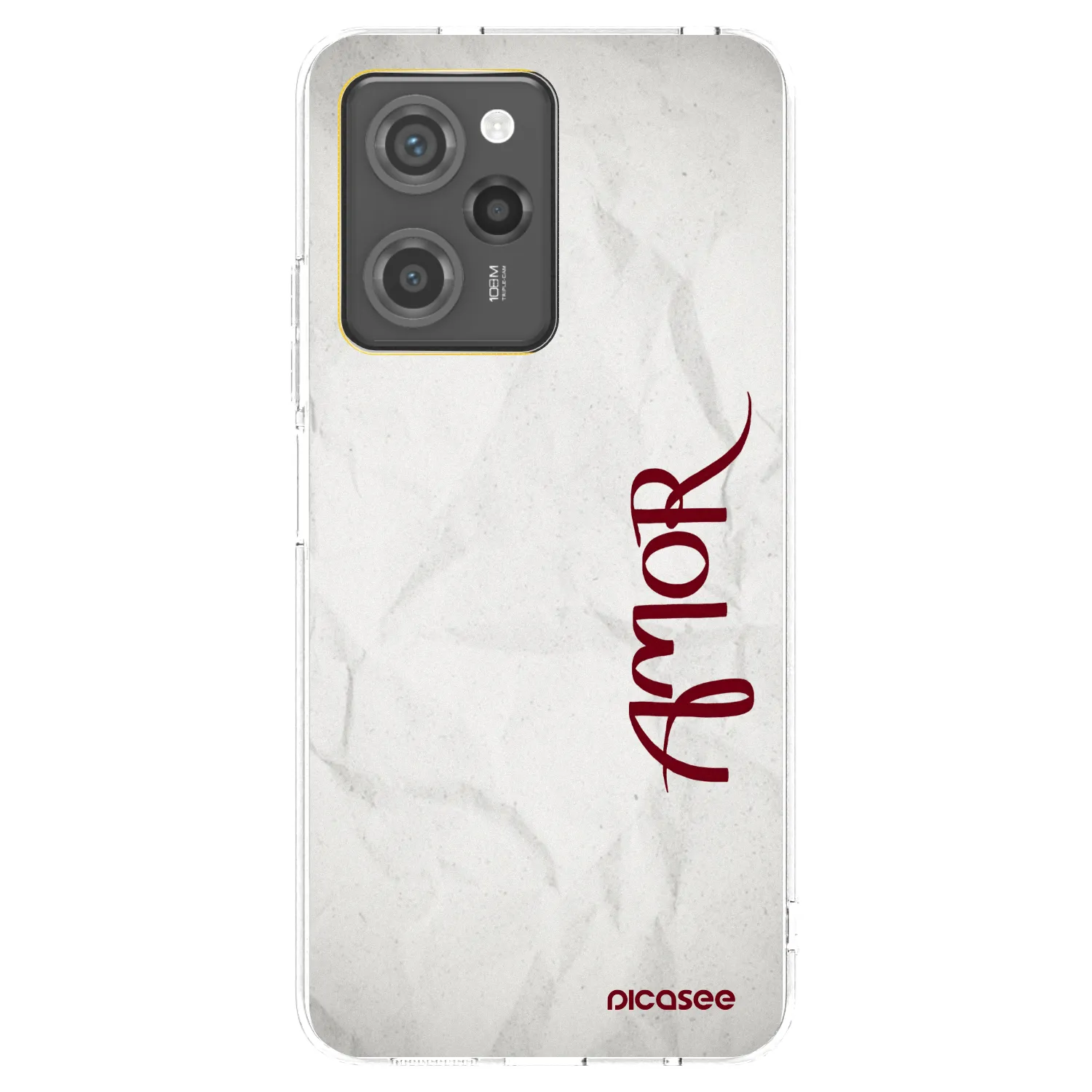 Picasee silikonski prozorni ovitek za Xiaomi Poco X5 Pro - Amor