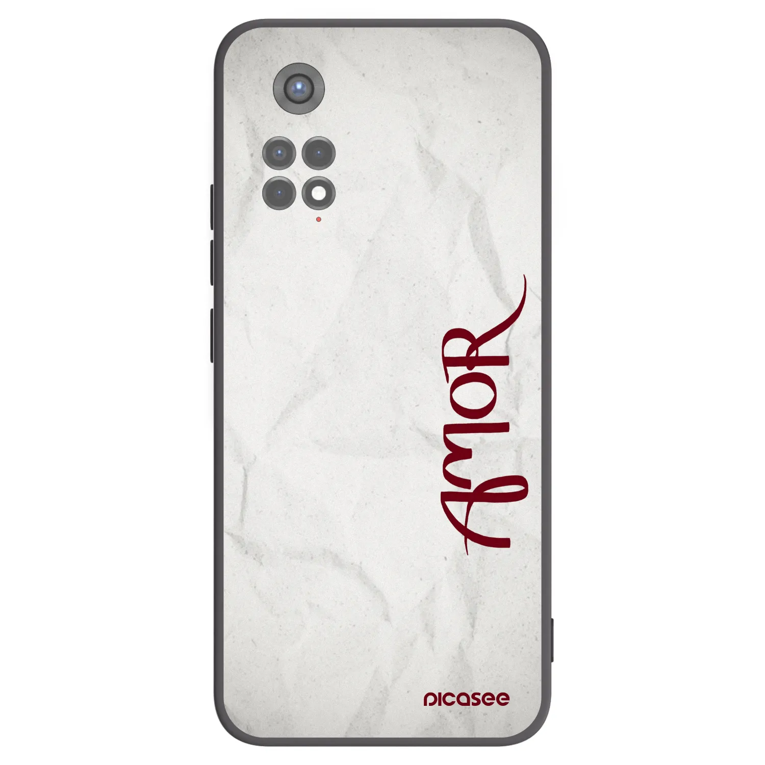 Picasee silikonski črni ovitek za Xiaomi Redmi Note 11S 5G - Amor