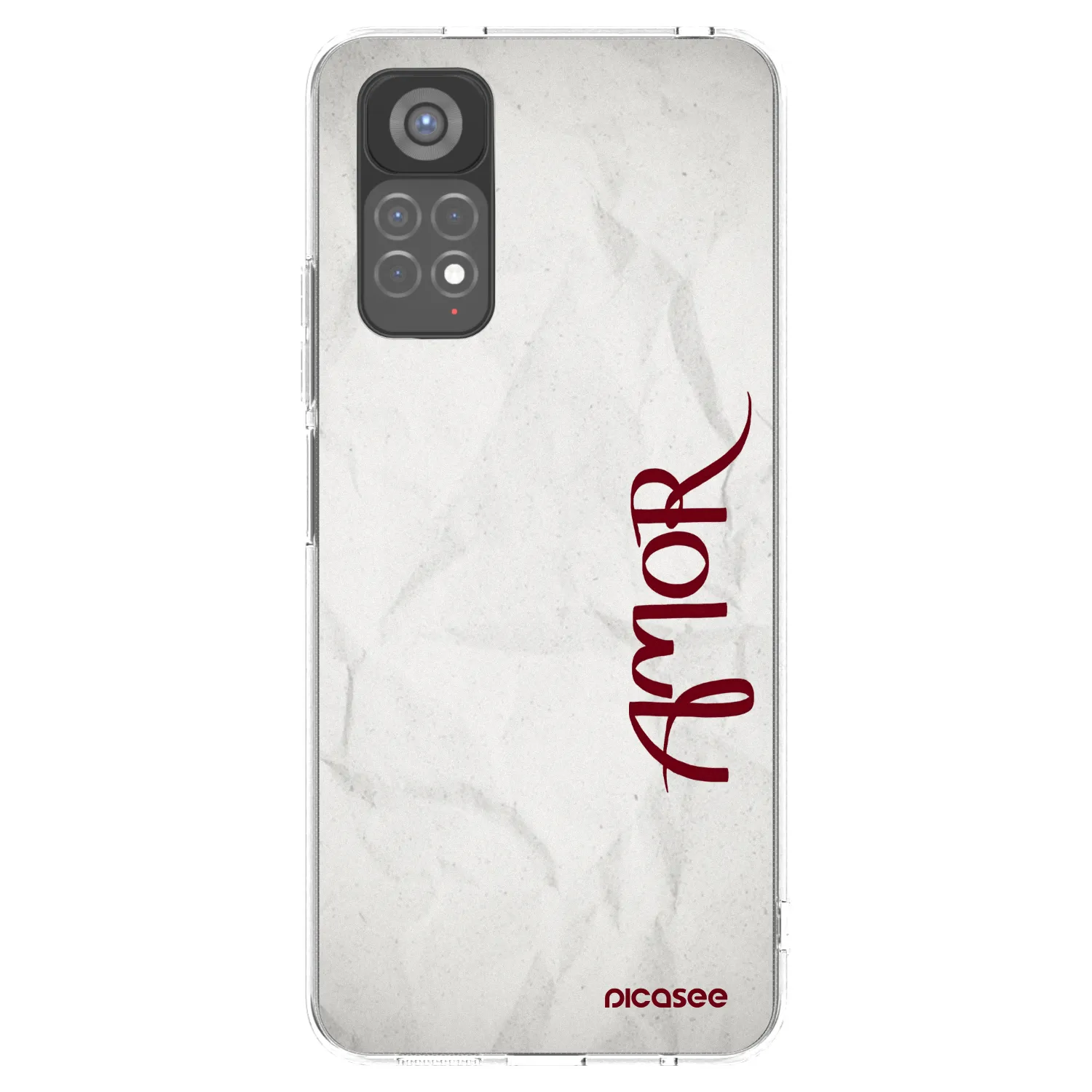 Picasee silikonski prozorni ovitek za Xiaomi Redmi Note 11S 5G - Amor