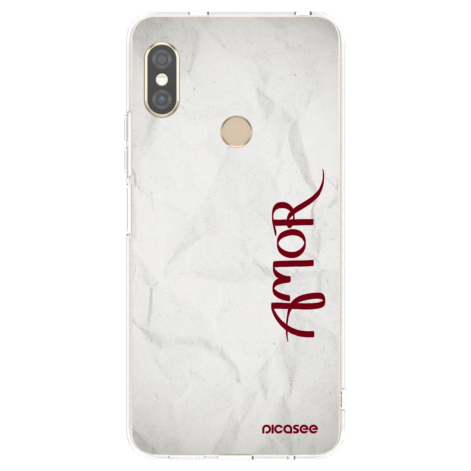 Picasee silikonski prozorni ovitek za Xiaomi Redmi Note 5 Global - Amor