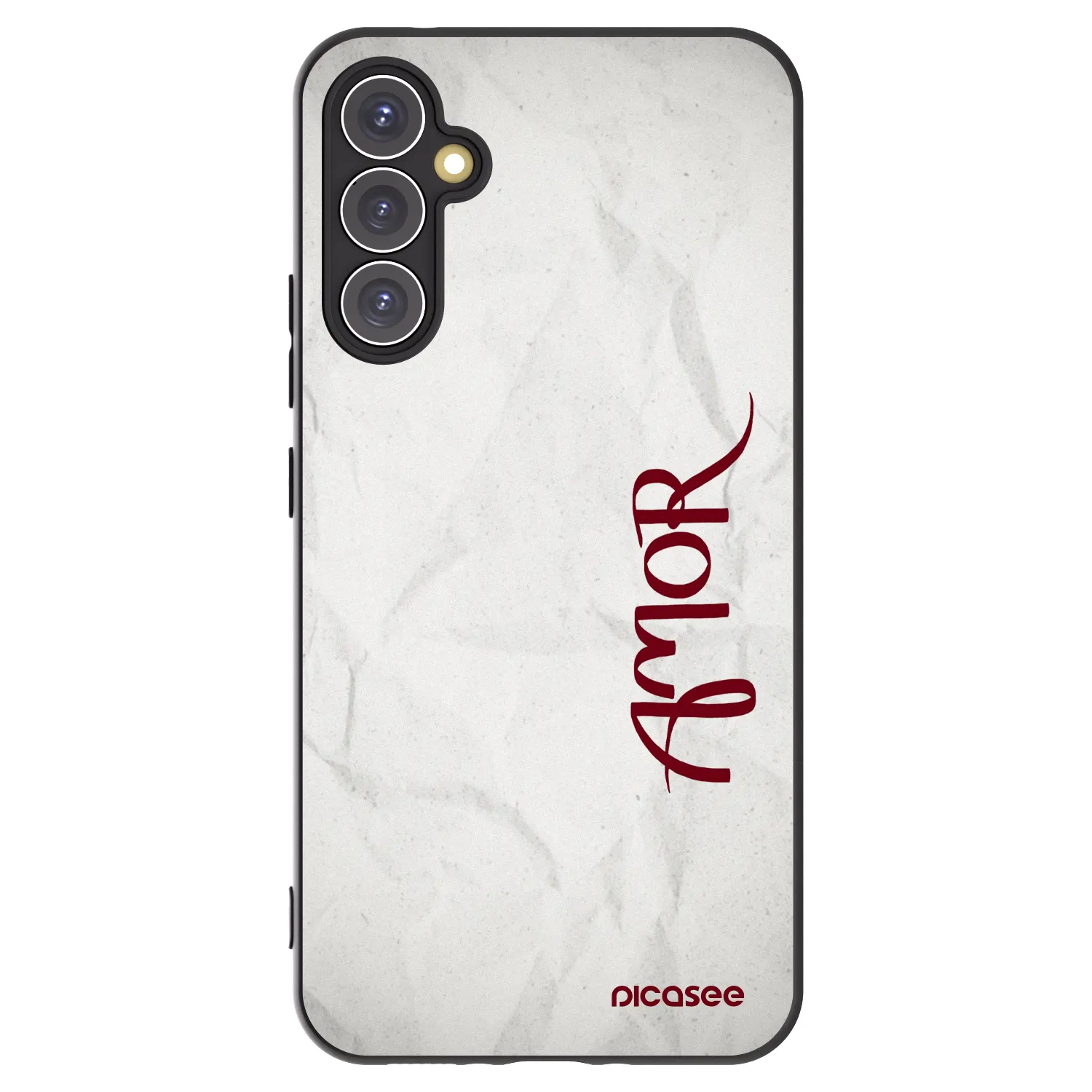 Picasee silikonski črni ovitek za Samsung Galaxy A34 5G A346B - Amor