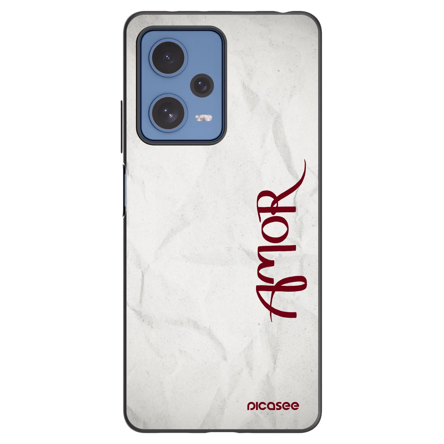 Picasee silikonski črni ovitek za Xiaomi Redmi Note 12 Pro 5G - Amor