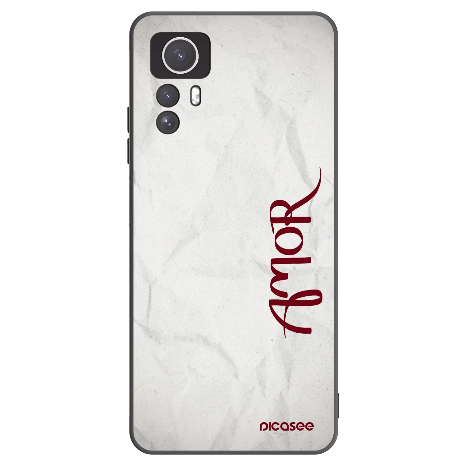 Picasee silikonski črni ovitek za Xiaomi Redmi Note 12S - Amor