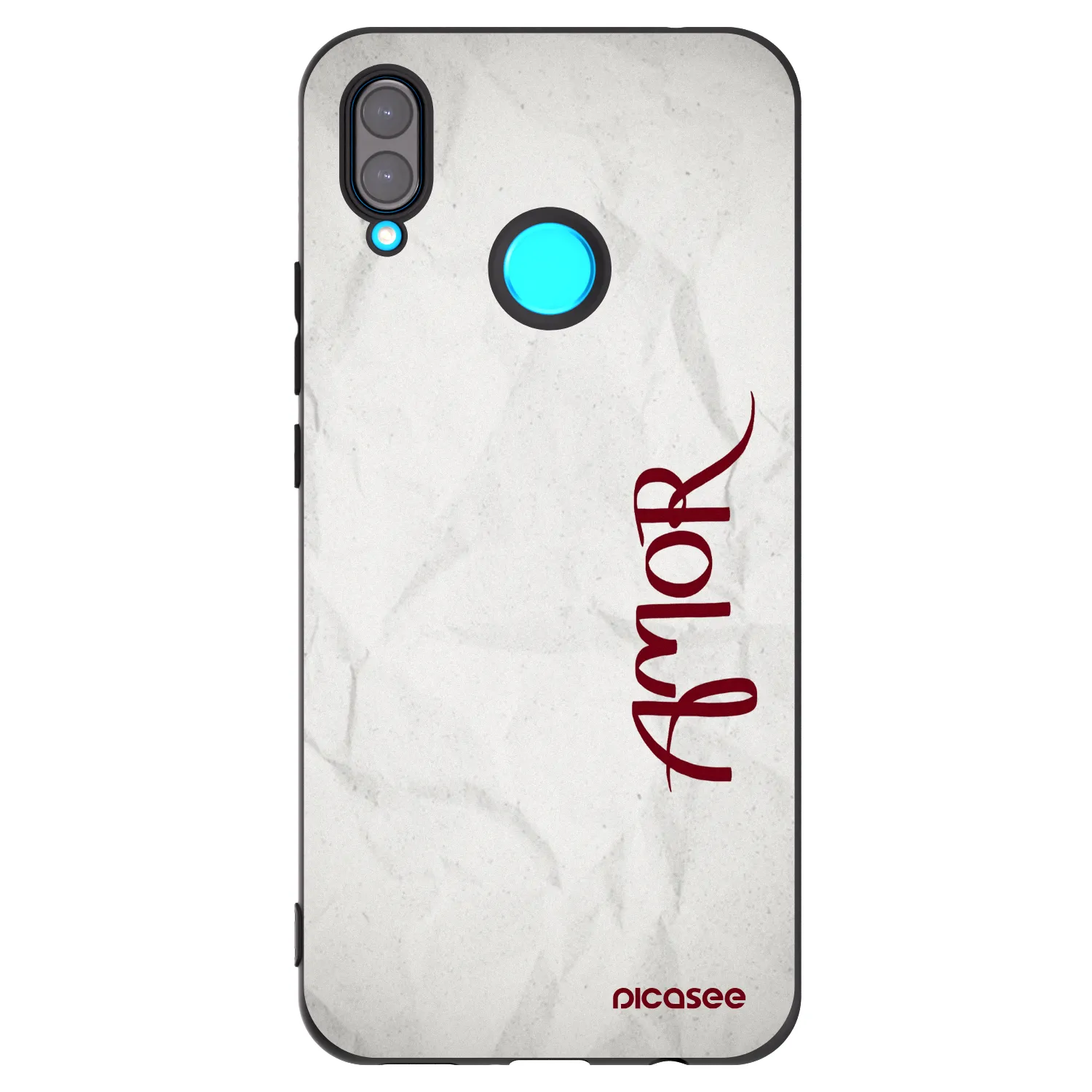Picasee silikonski črni ovitek za Huawei Nova 3 - Amor