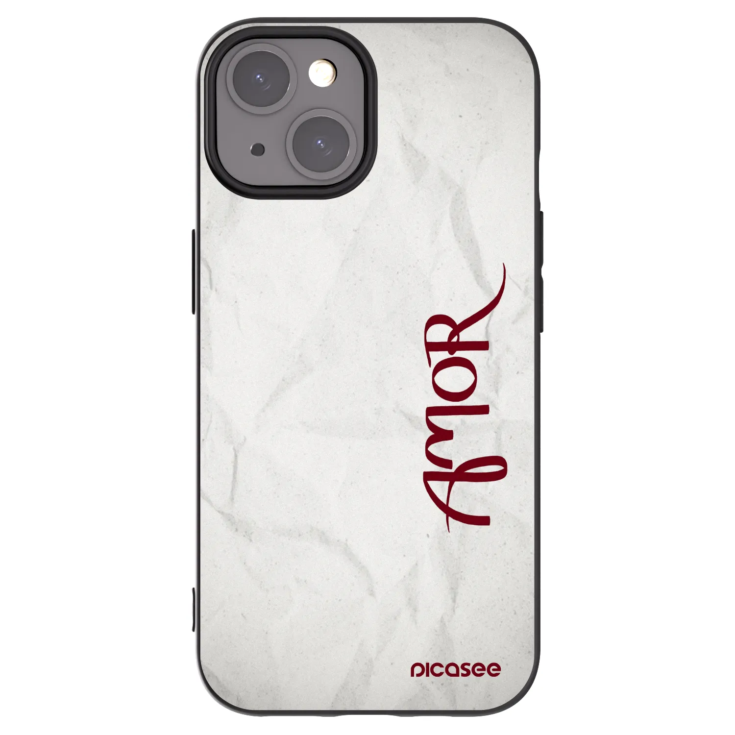 Picasee silikonski črni ovitek za Apple iPhone 15 - Amor