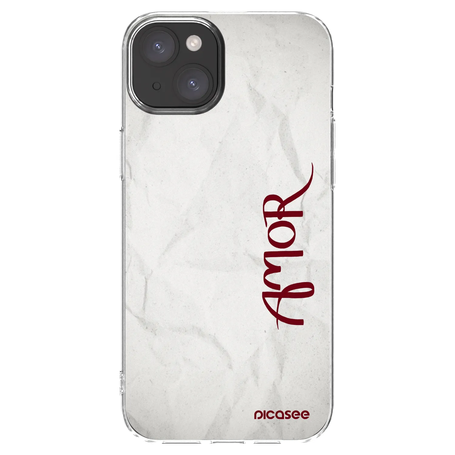 Picasee silikonski prozorni ovitek za Apple iPhone 15 Plus - Amor