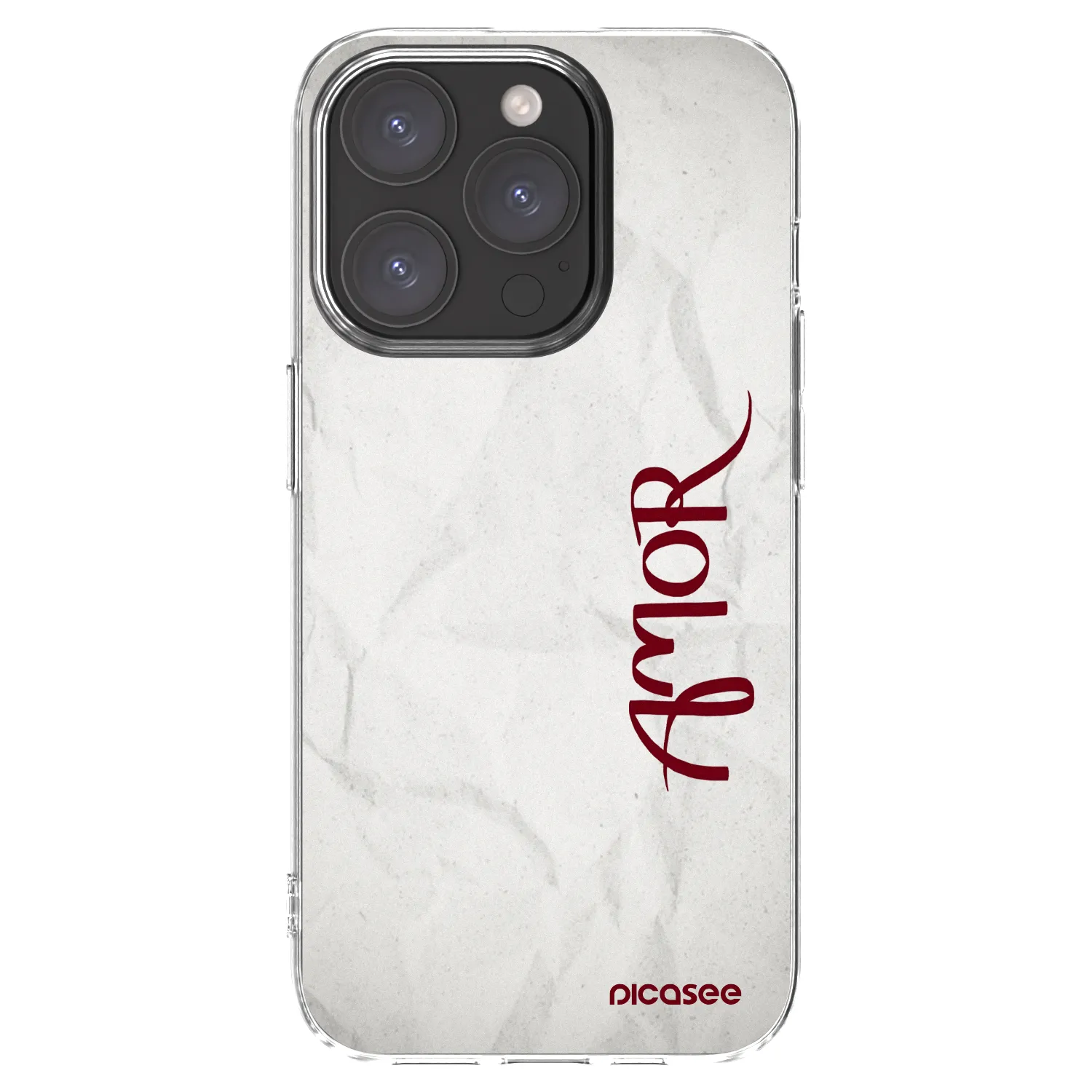Picasee silikonski prozorni ovitek za Apple iPhone 15 Pro - Amor