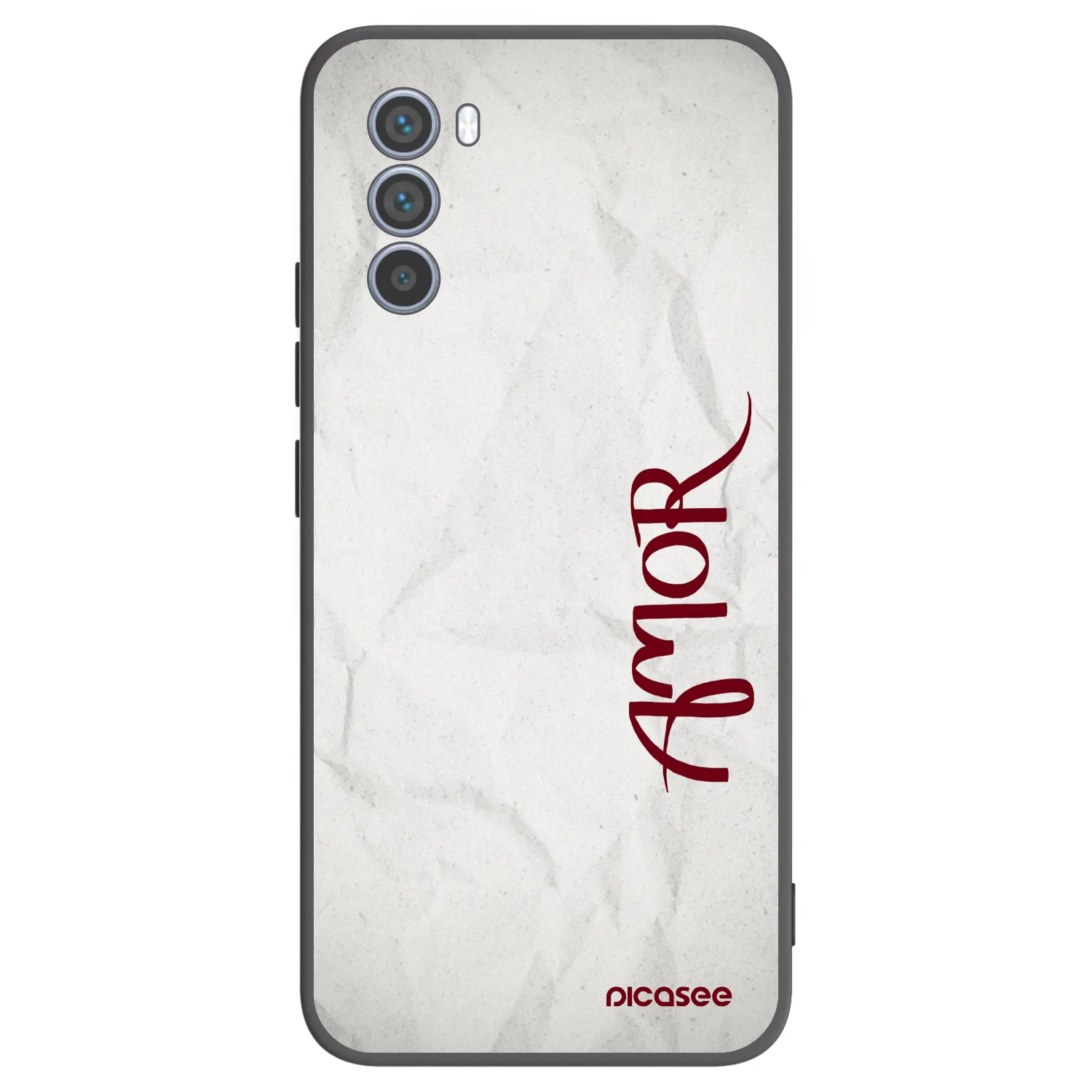 Picasee silikonski črni ovitek za Motorola Moto G62 - Amor