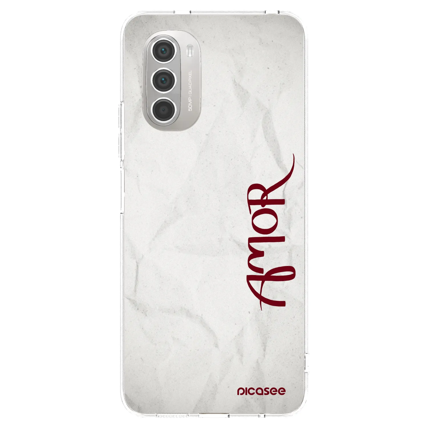 Picasee silikonski prozorni ovitek za Motorola Moto G51 - Amor