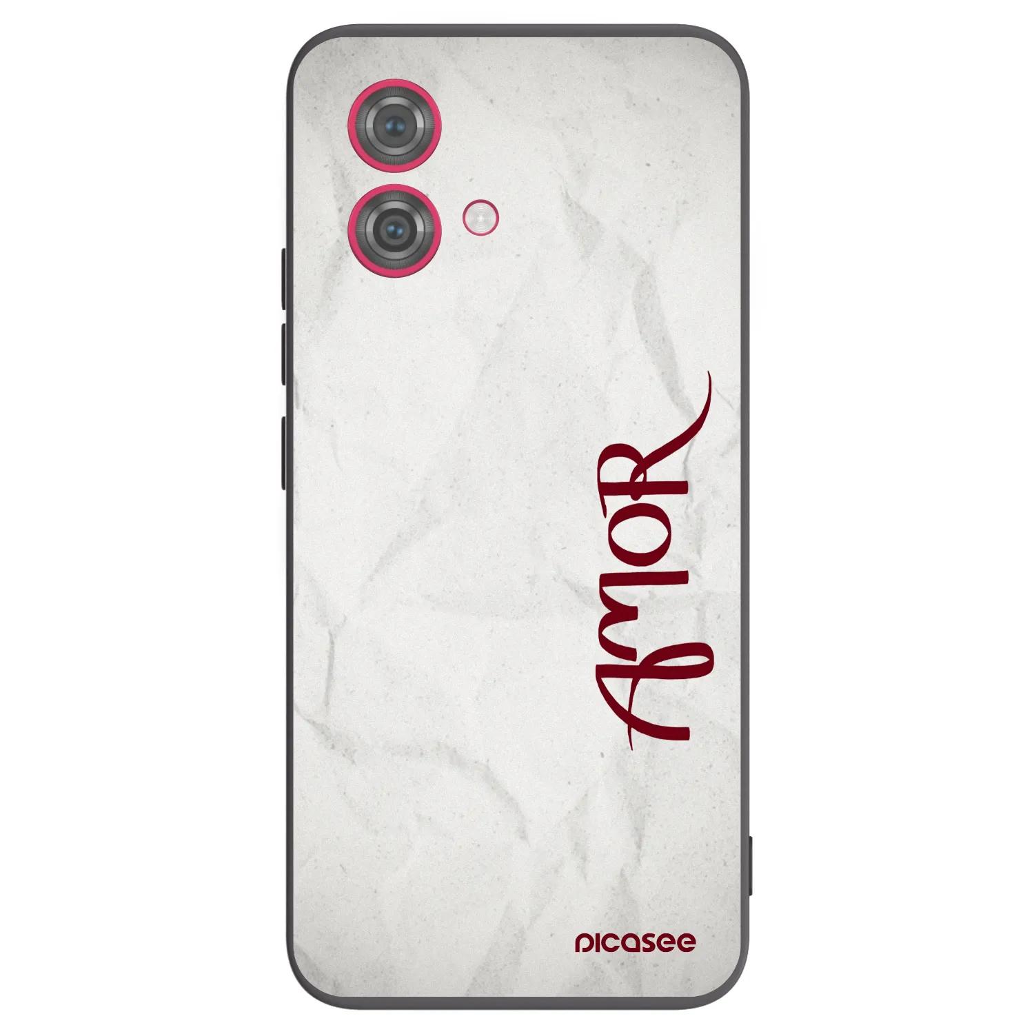 Picasee silikonski črni ovitek za Motorola Moto G84 5G - Amor